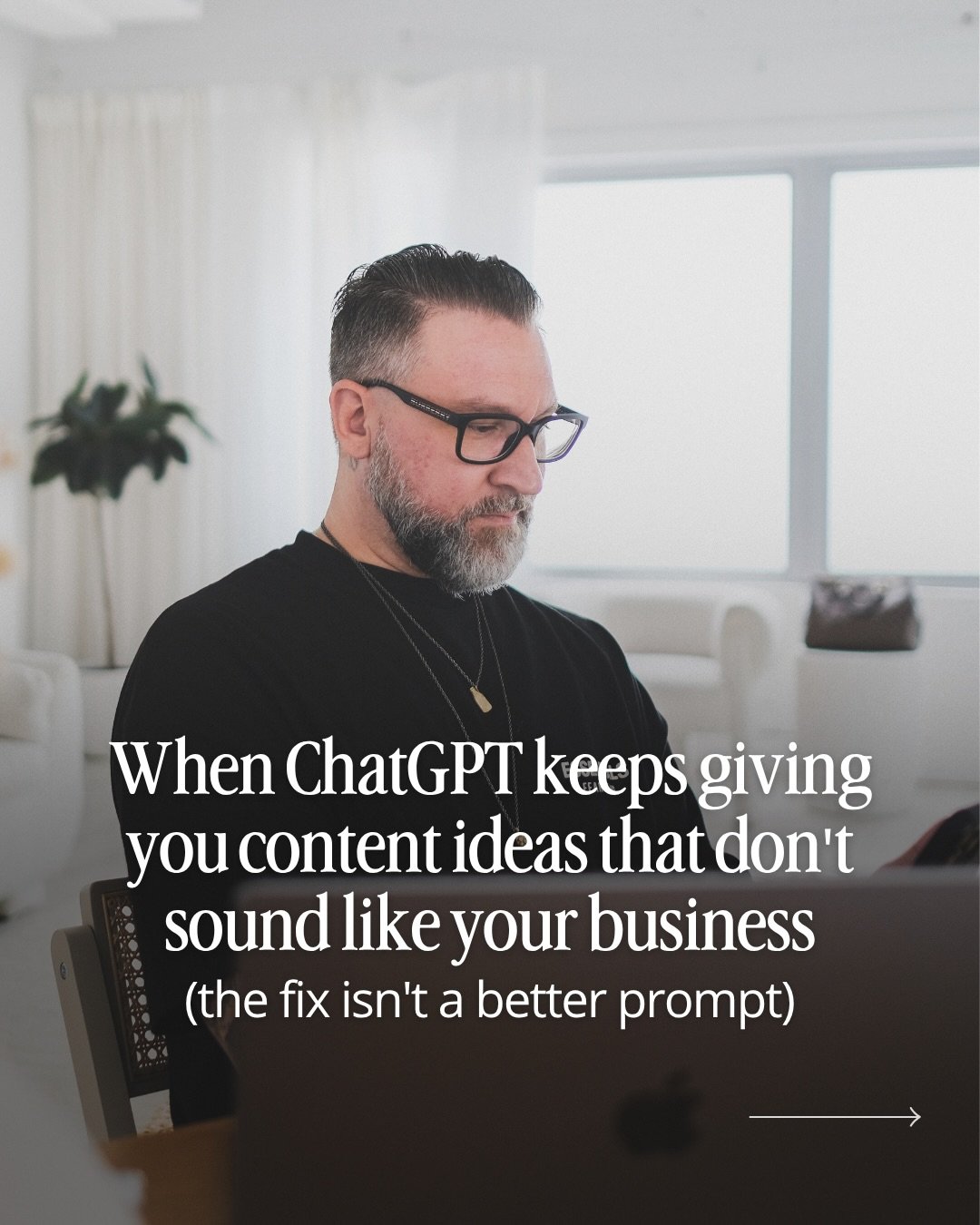 If your ChatGPT outputs keep coming back generic, the prompt isn&rsquo;t usually the problem.

You opened the app, asked a clear question, and got ideas that could&rsquo;ve belonged to any business in your industry&hellip; then you spent 20 minutes r