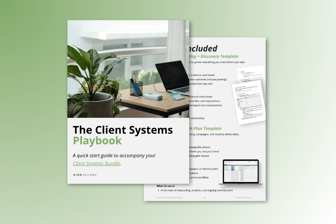 The Client Systems Playbook for Social Media Managers