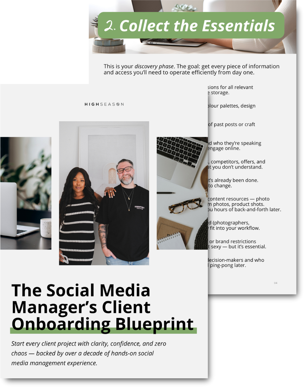 The Social Media Manager's Client Onboarding Blueprint, a free guide from High Season