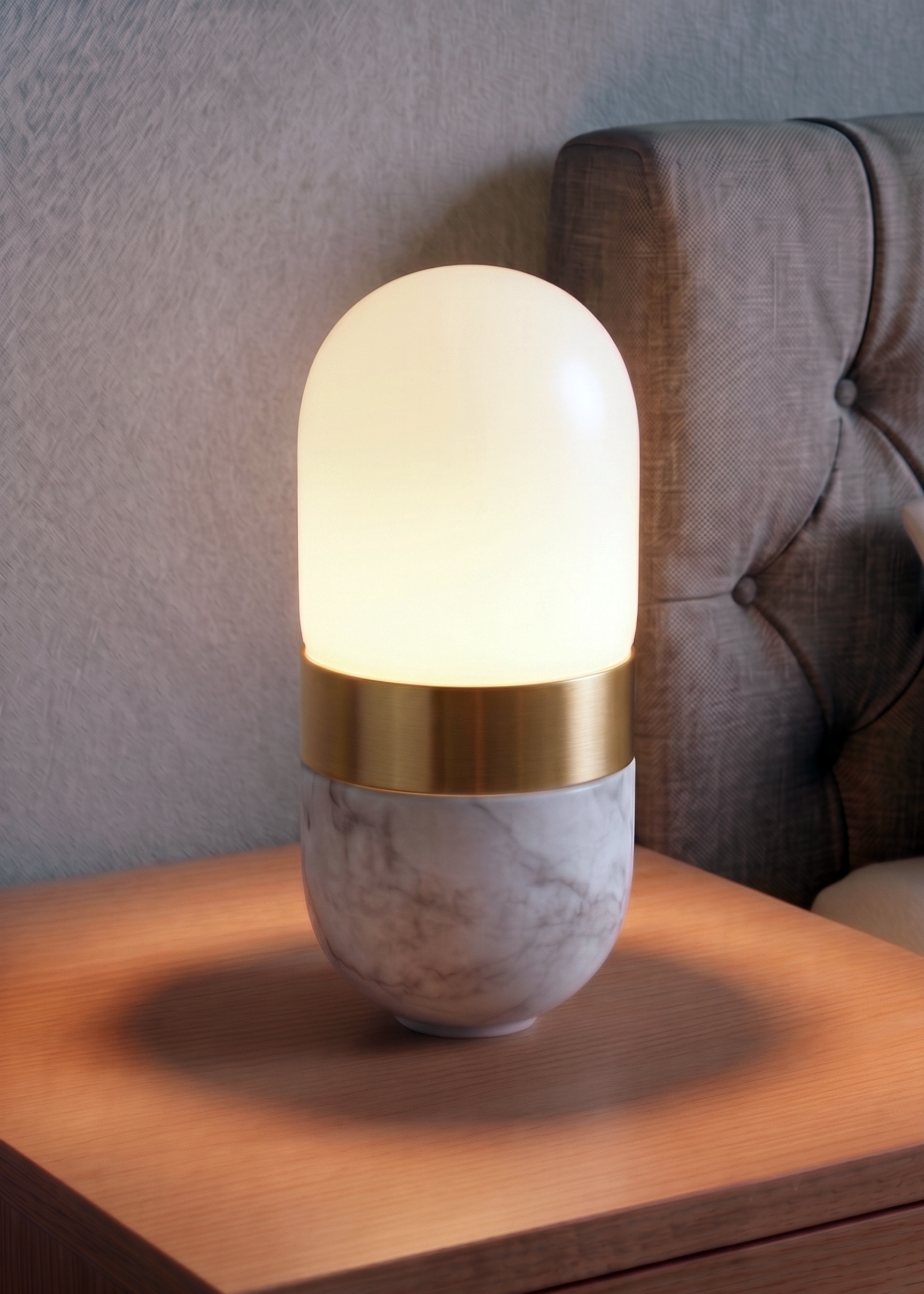 Luminaria marblekapsel de mesa