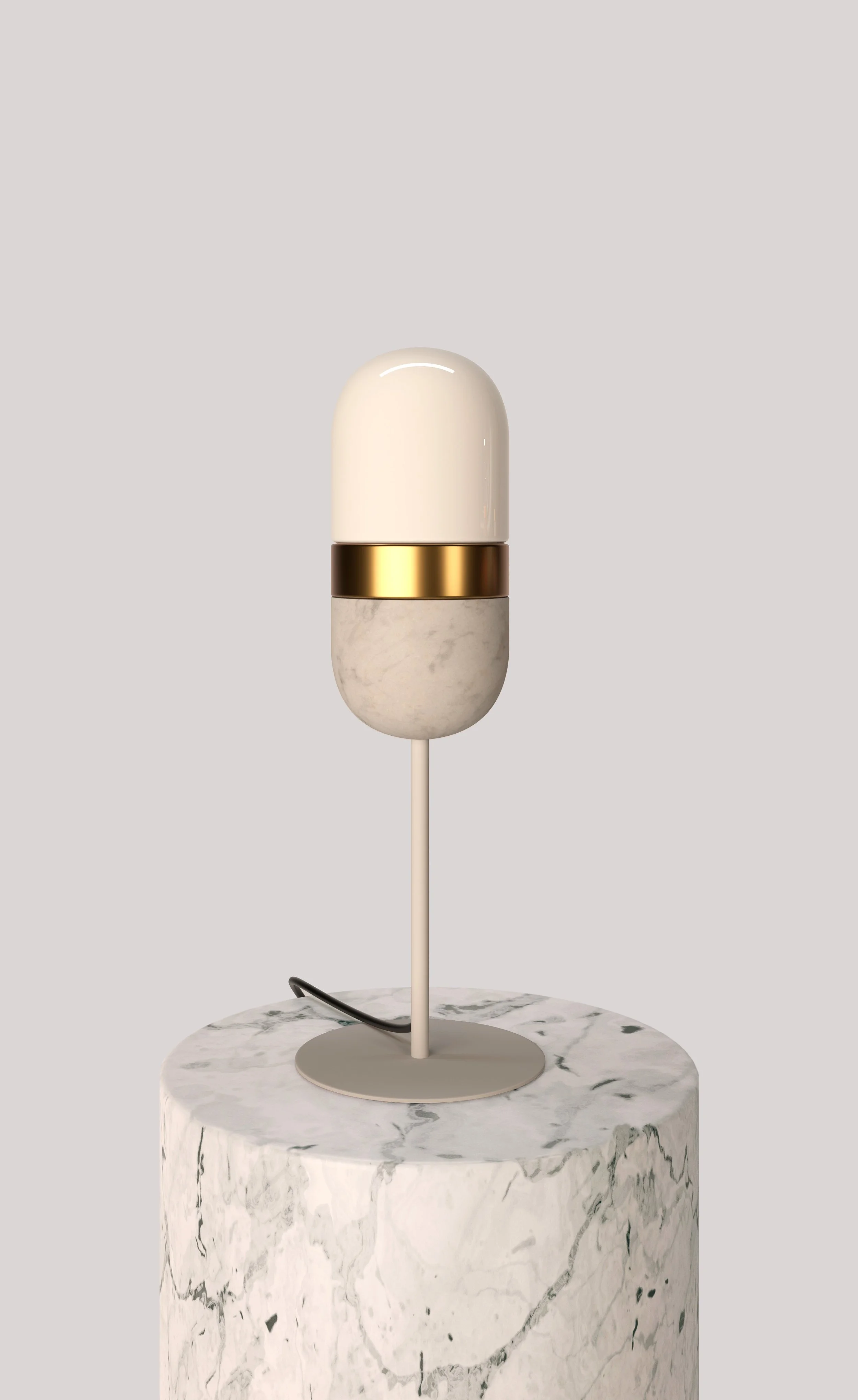 Luminaria marblekapsel de mesa