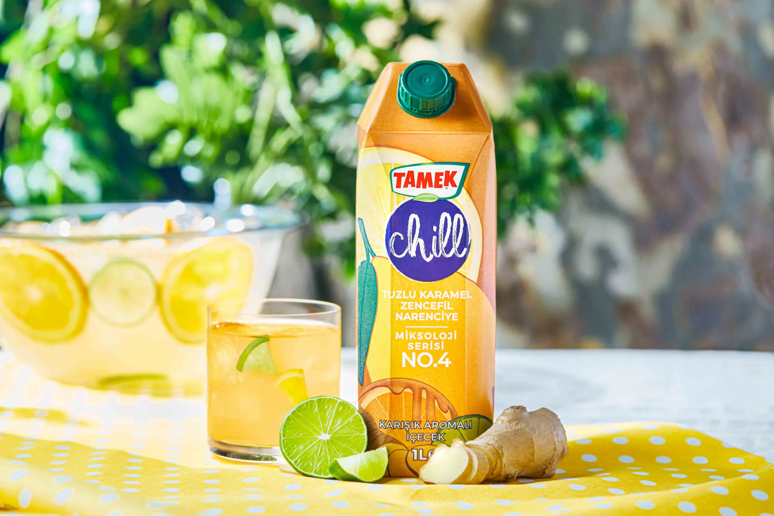 Yazın ferahlığını Tamek Chill'in doğal lezzetleriyle birleştiren gastronomi fotoğraflarımız, her yudumda sizi serinletiyor. Orman meyvesi, nar ve hibiskus gibi doğal tatlarla zenginleştirilmiş içeceklerimizin, profesyonel çekimlerle sanata dönüştüğü 