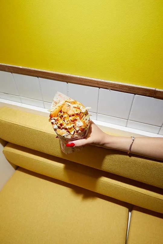 Kreatif tatlı fotoğrafçılığı - Sarı konseptli dondurma reklam çekimi ve lifestyle prodüksiyon