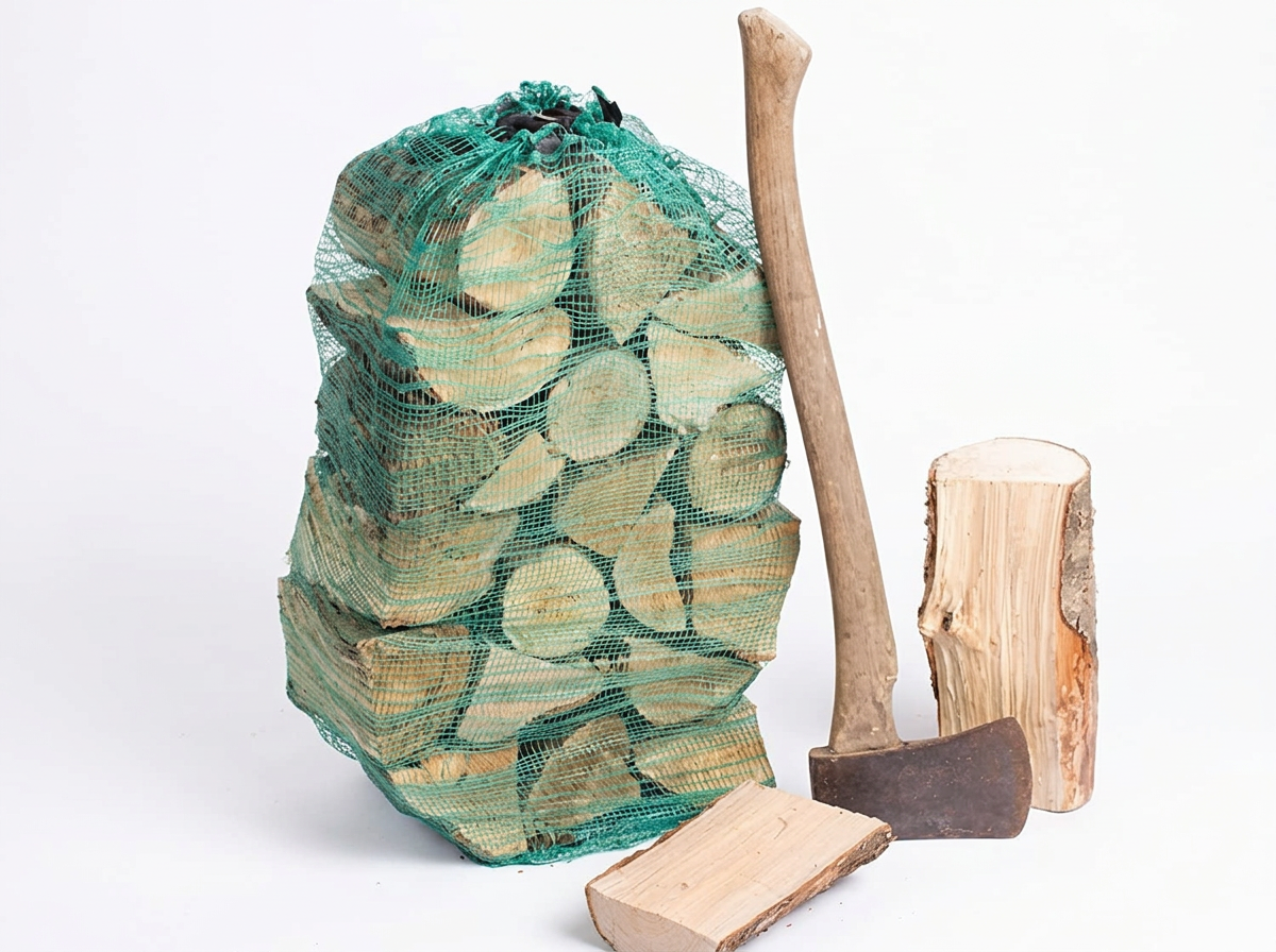 Netted Hardwood Logs