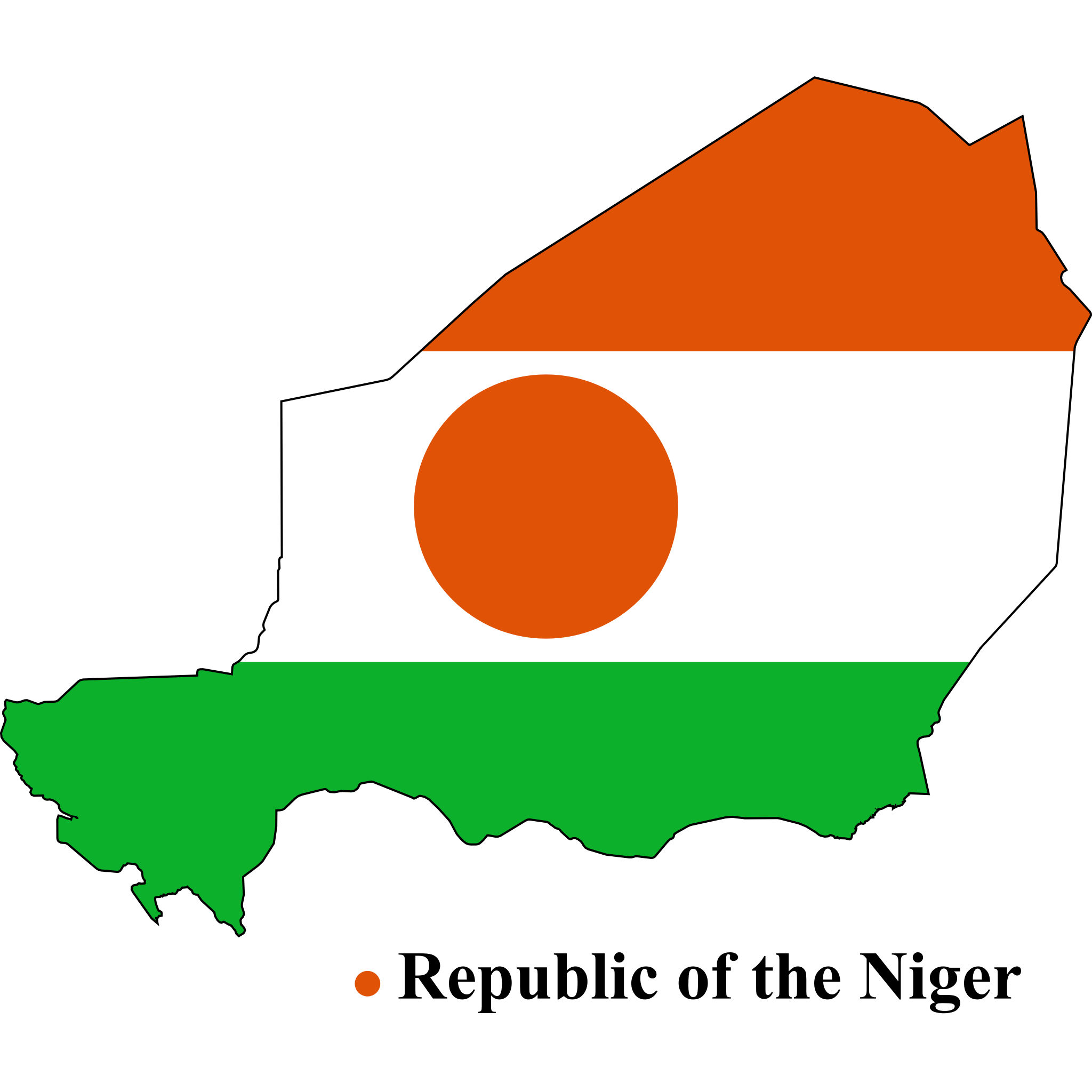 Niger (Republic of the Niger) Map