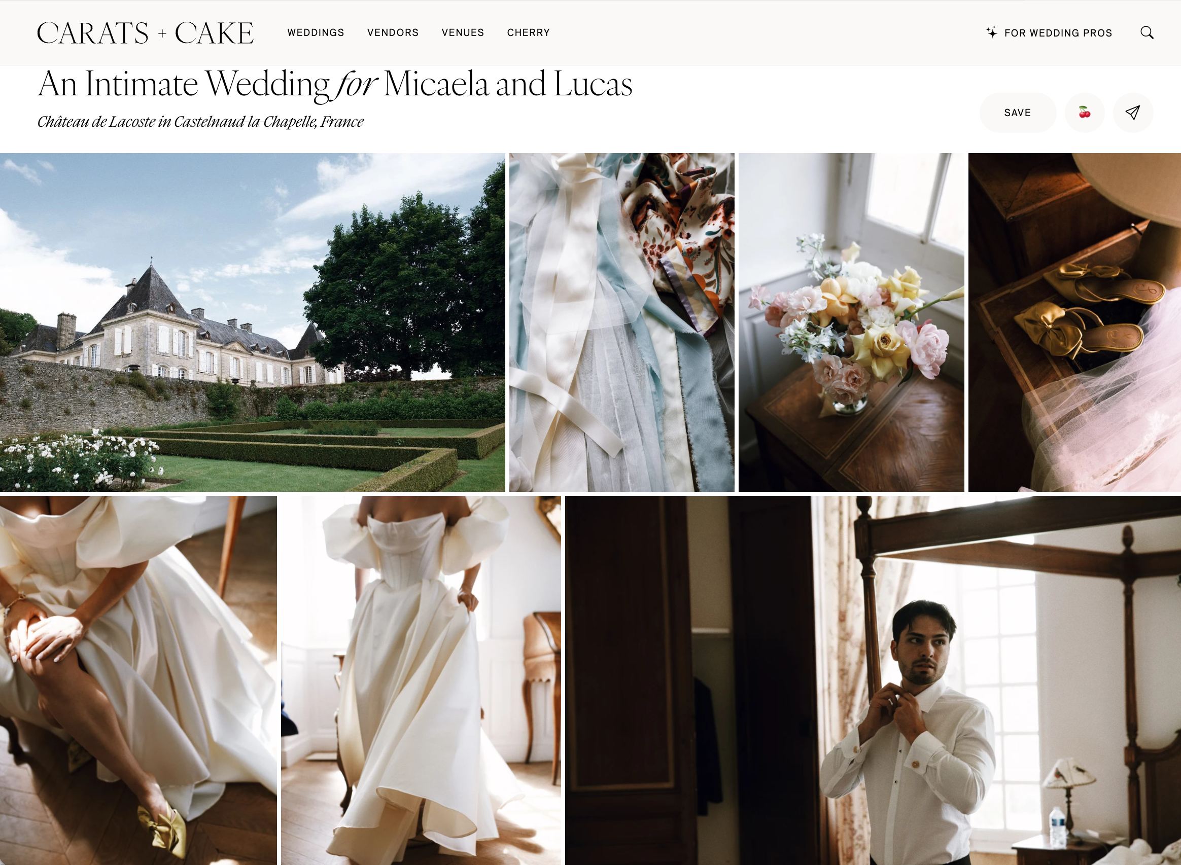 carats wedding france video