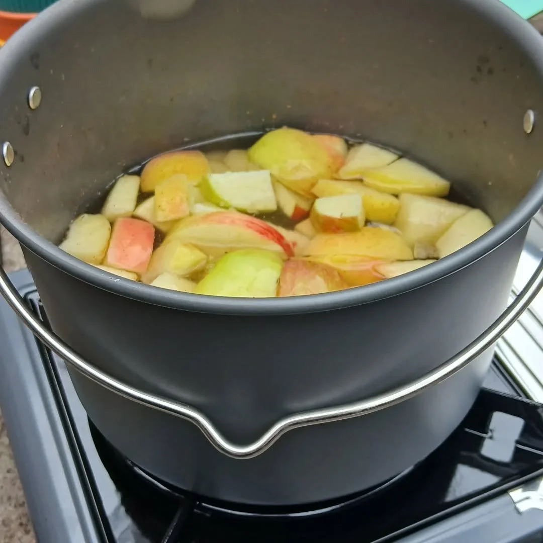 We used our new camp cooker for the first time in the back garden, and made a delicious hot spiced apple drink! Can't wait to see what else we're going to cook?!? #outdoorclassroom #cookingoutdoors ##nurseryinspo #eyfsactivities #inspiration #outdoor