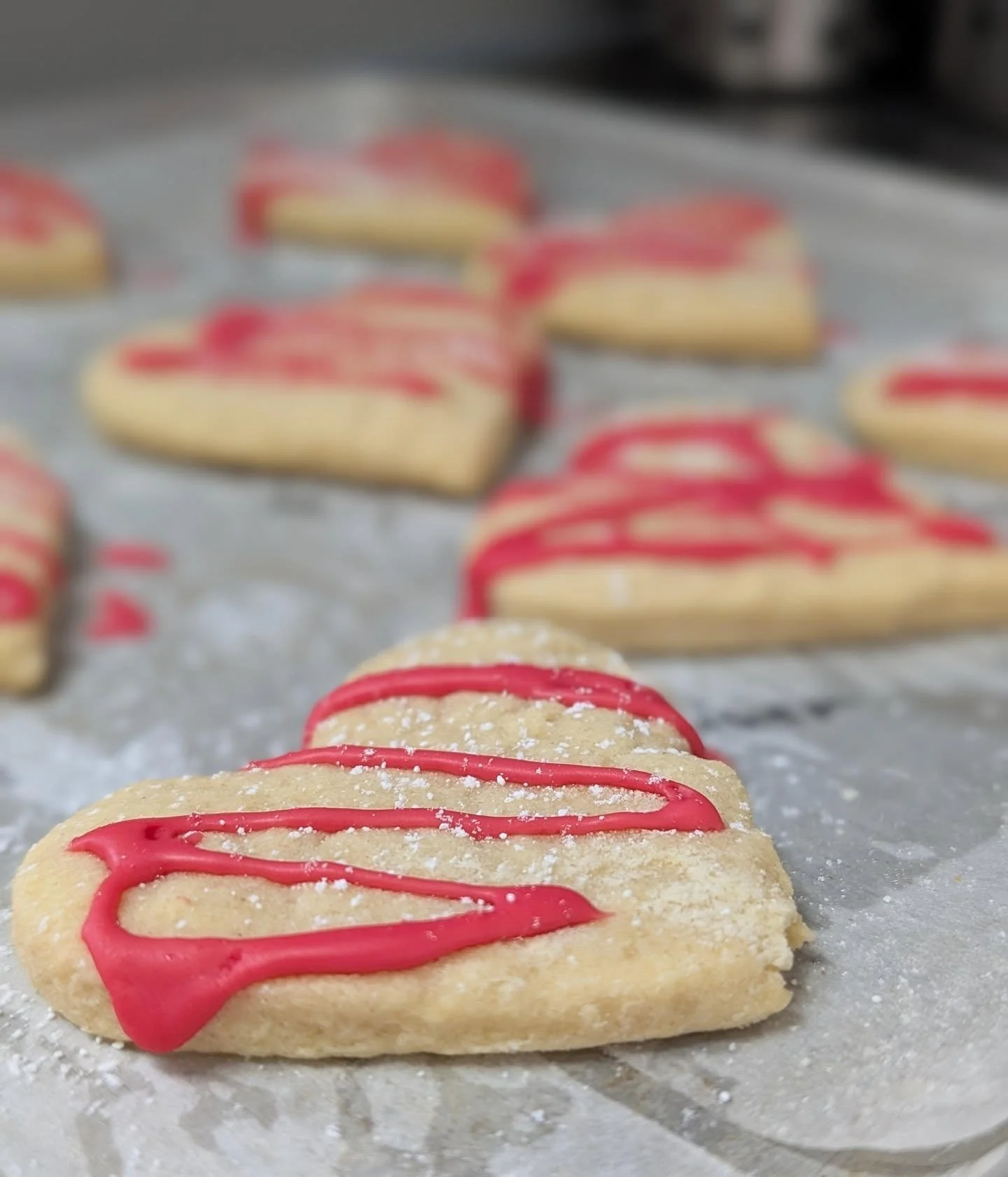 Our Toddler Room has been busy baking heart-shaped biscuits to celebrate Valentine&rsquo;s Day ❤️🍪