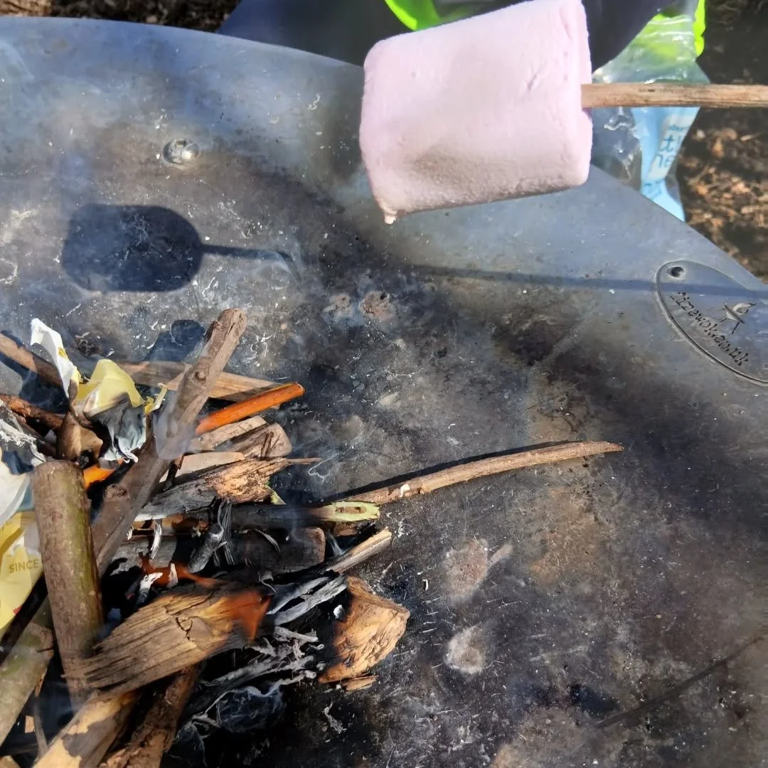 We took the children to the @ghcommunitygarden this afternoon to roast some marshmallows and drink some delicious 😋 hot chocolate together ❤️ #childrensintrest #camplife #firepit🔥 #gardenlife #outdoors
