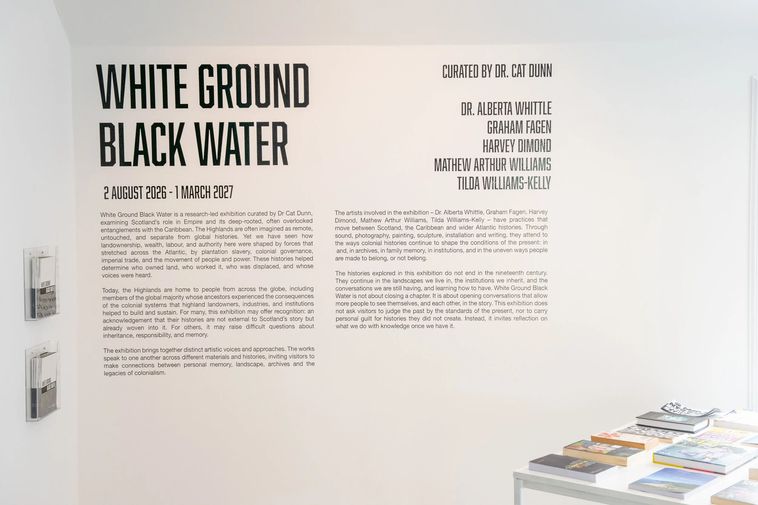 White Ground Black Water Exhibition - photo credit: Gavin MacQueen Photography