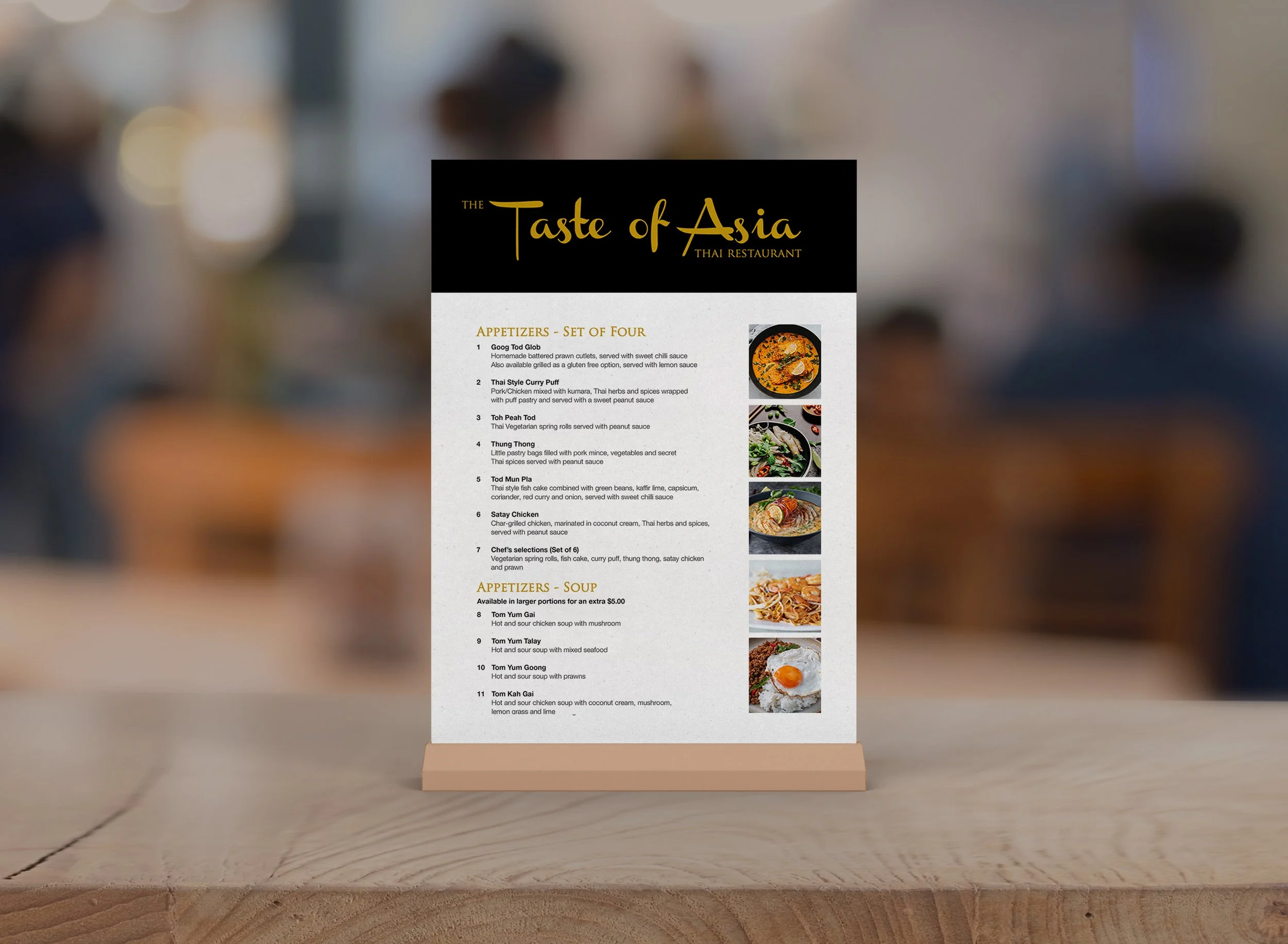 Taste of Asia - Menu
