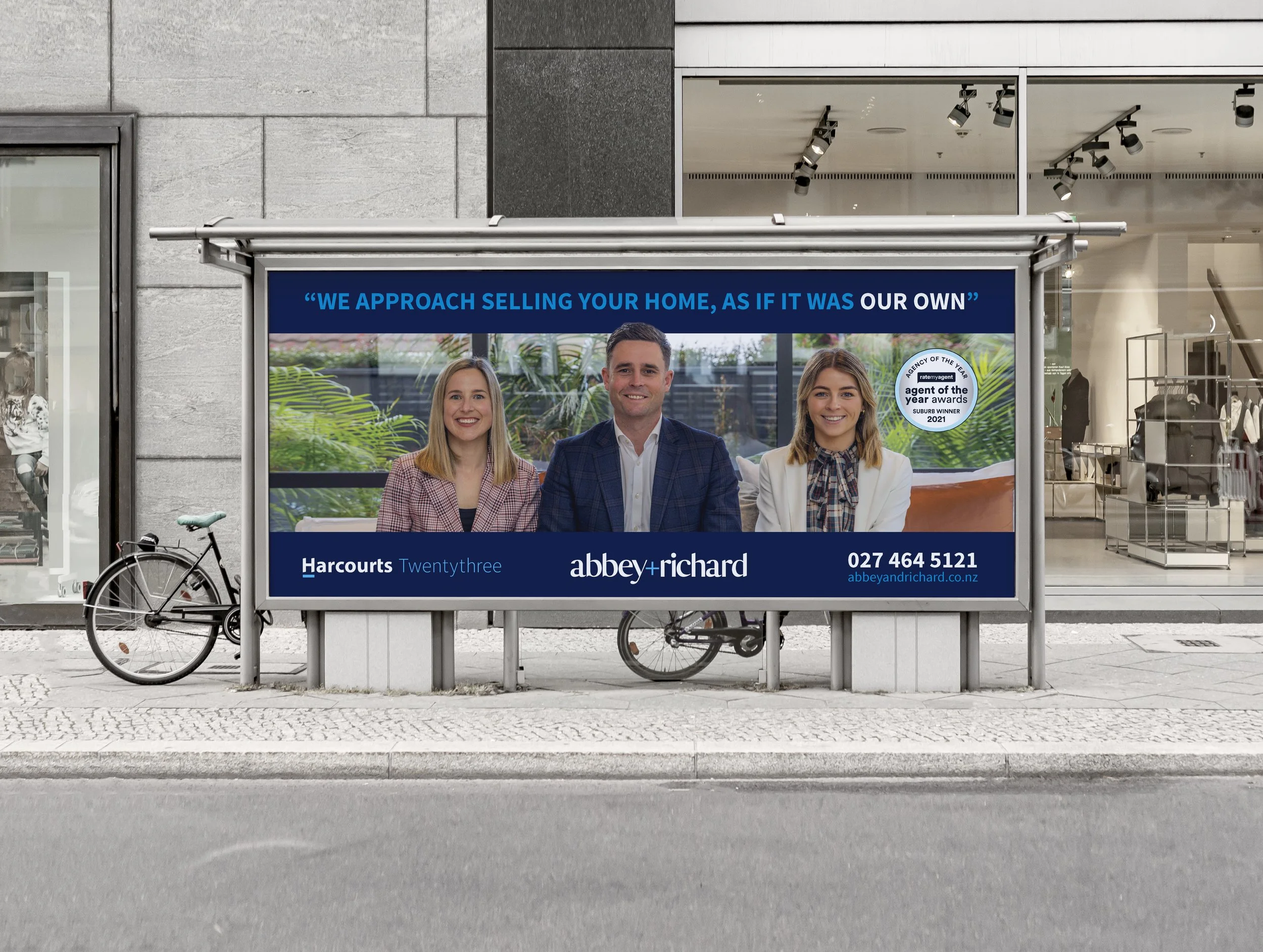 Abbey + Richard, Harcourts - Billboard