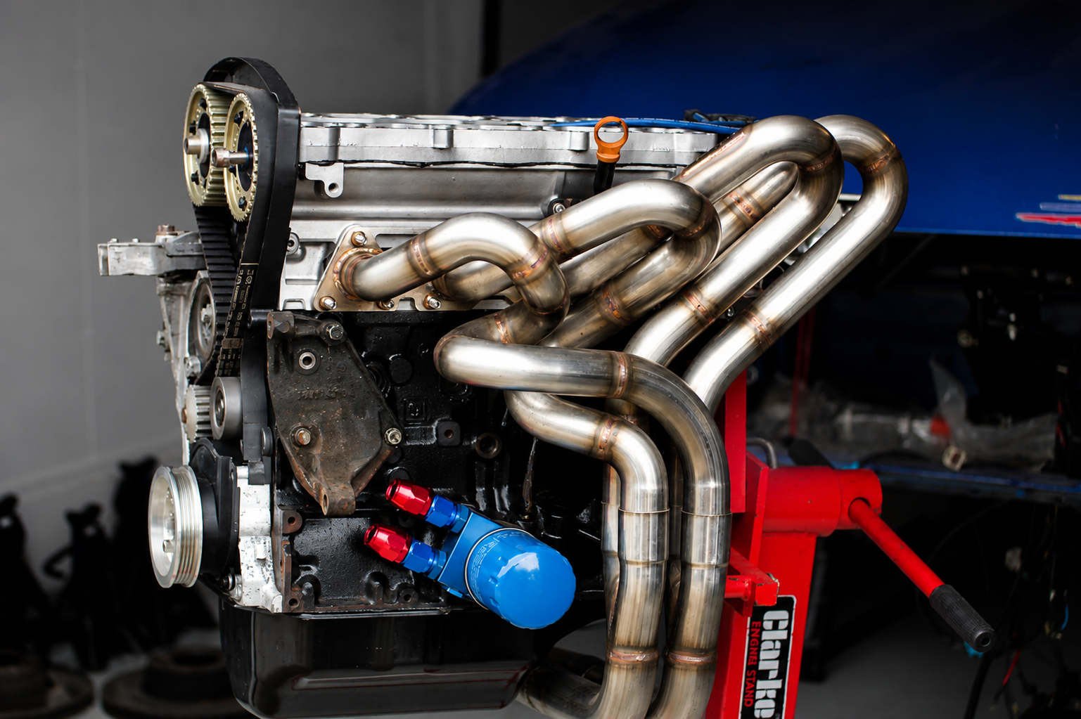 Matt's not willing to divulge numbers, but it's a significant number spent on the engine to bring it up to race spec.
