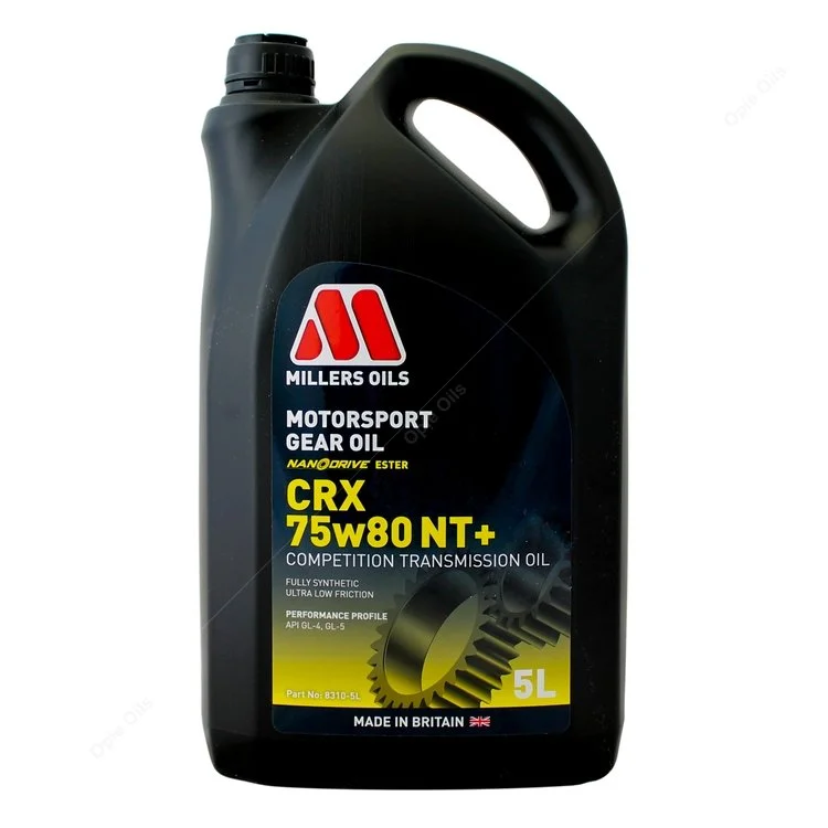 Millers Oils Motorsport CRX 75w-80 NT+ Nanodrive Fully Synthetic Transmission Oil