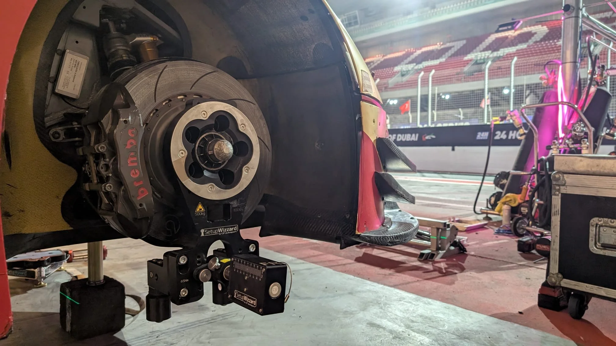 Full race set down and setup.