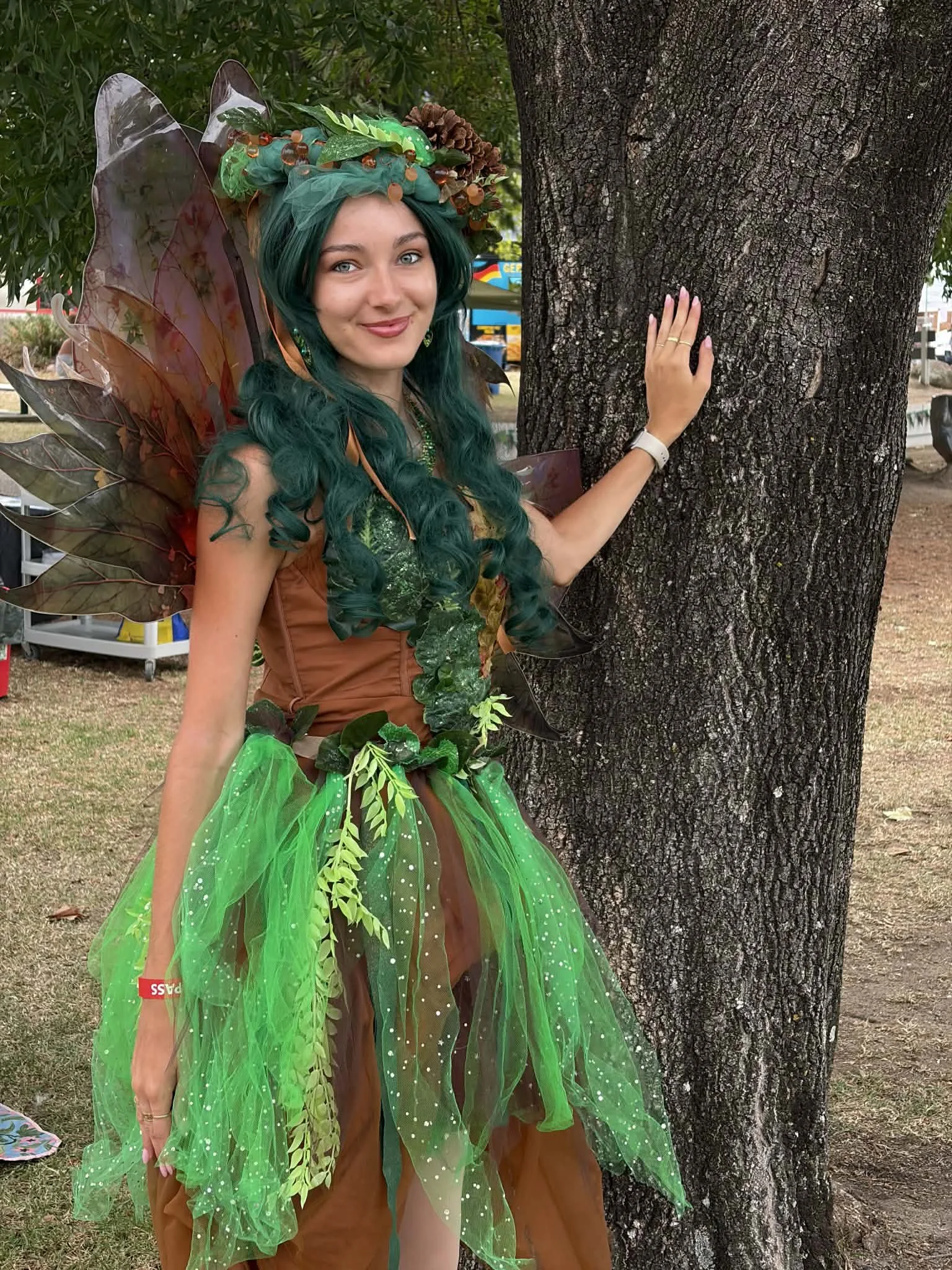 Green nature fairy roving entertainment