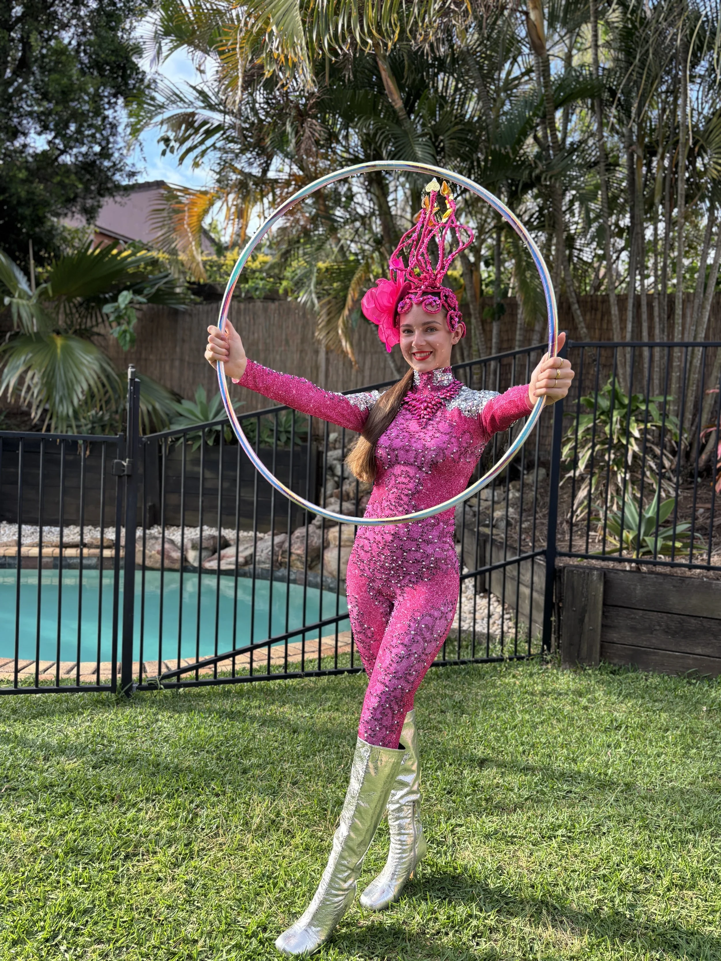 LED glow hula hooper event entertainment Brisbane