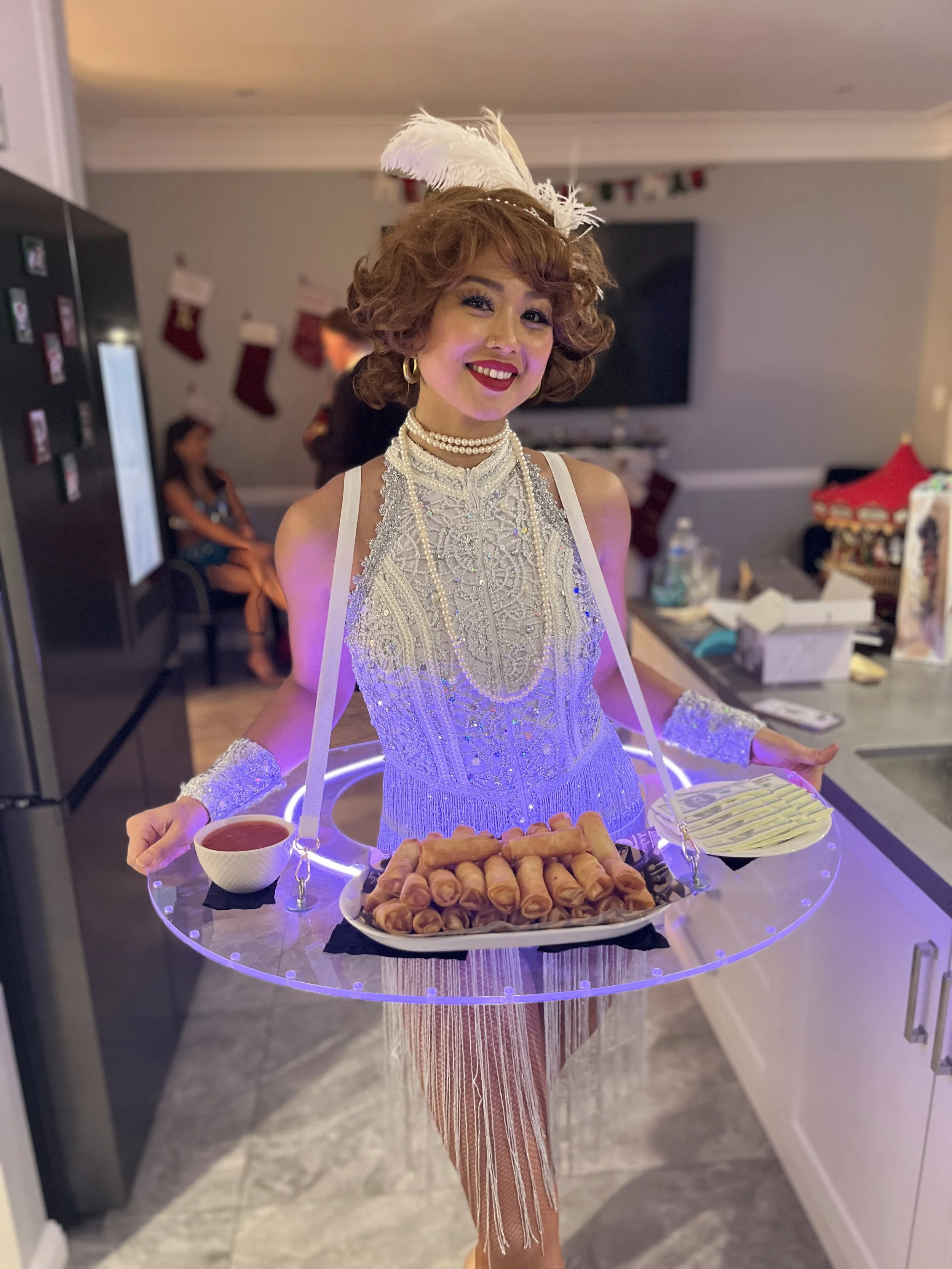 Gatsby LED Tray Hostesses private party Brisbane