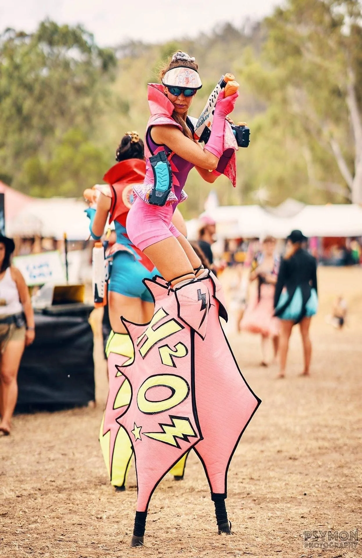 Water characters on stilts, event entertainment Brisbane