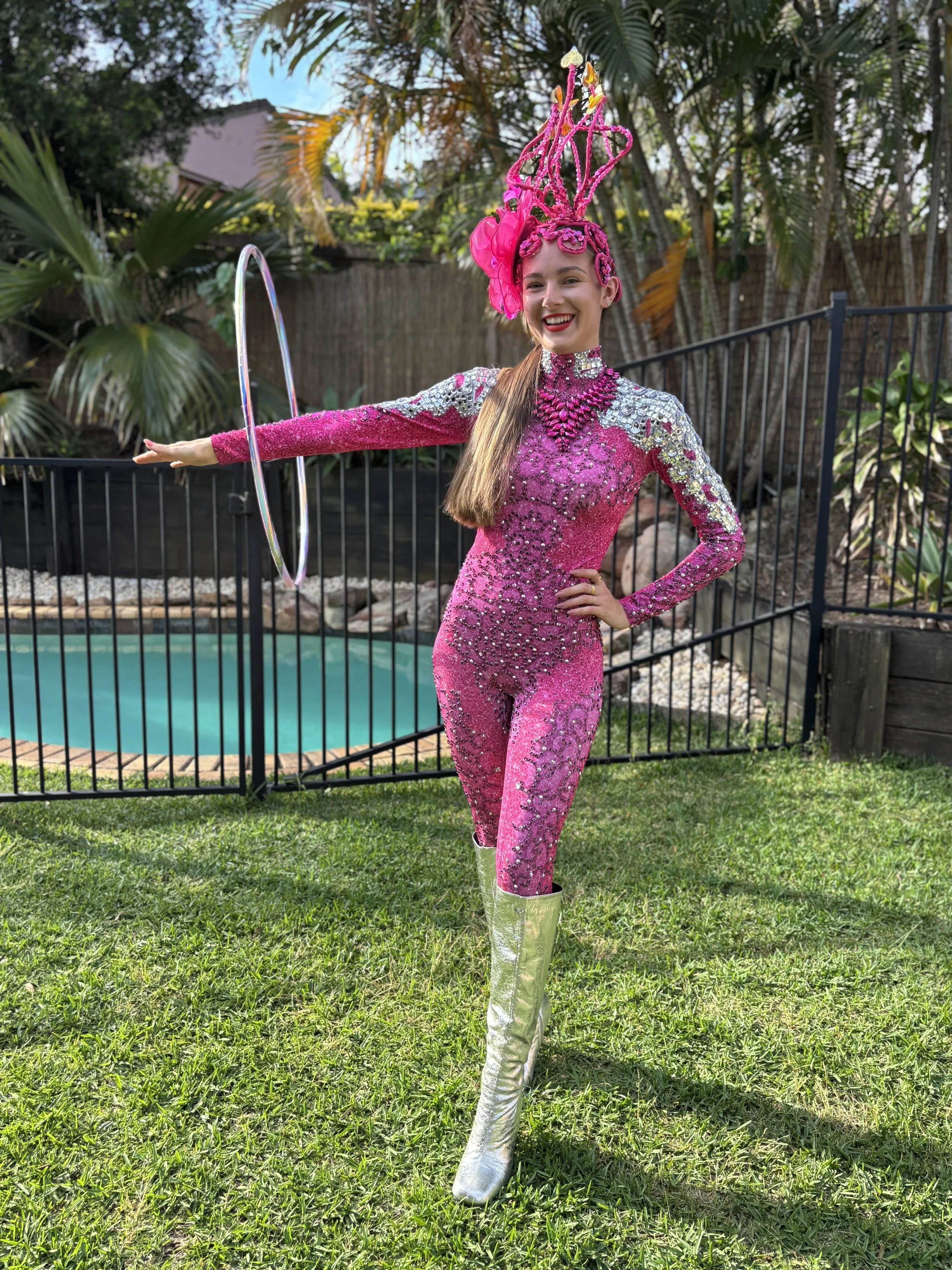 LED glow hula hooper event entertainment Brisbane