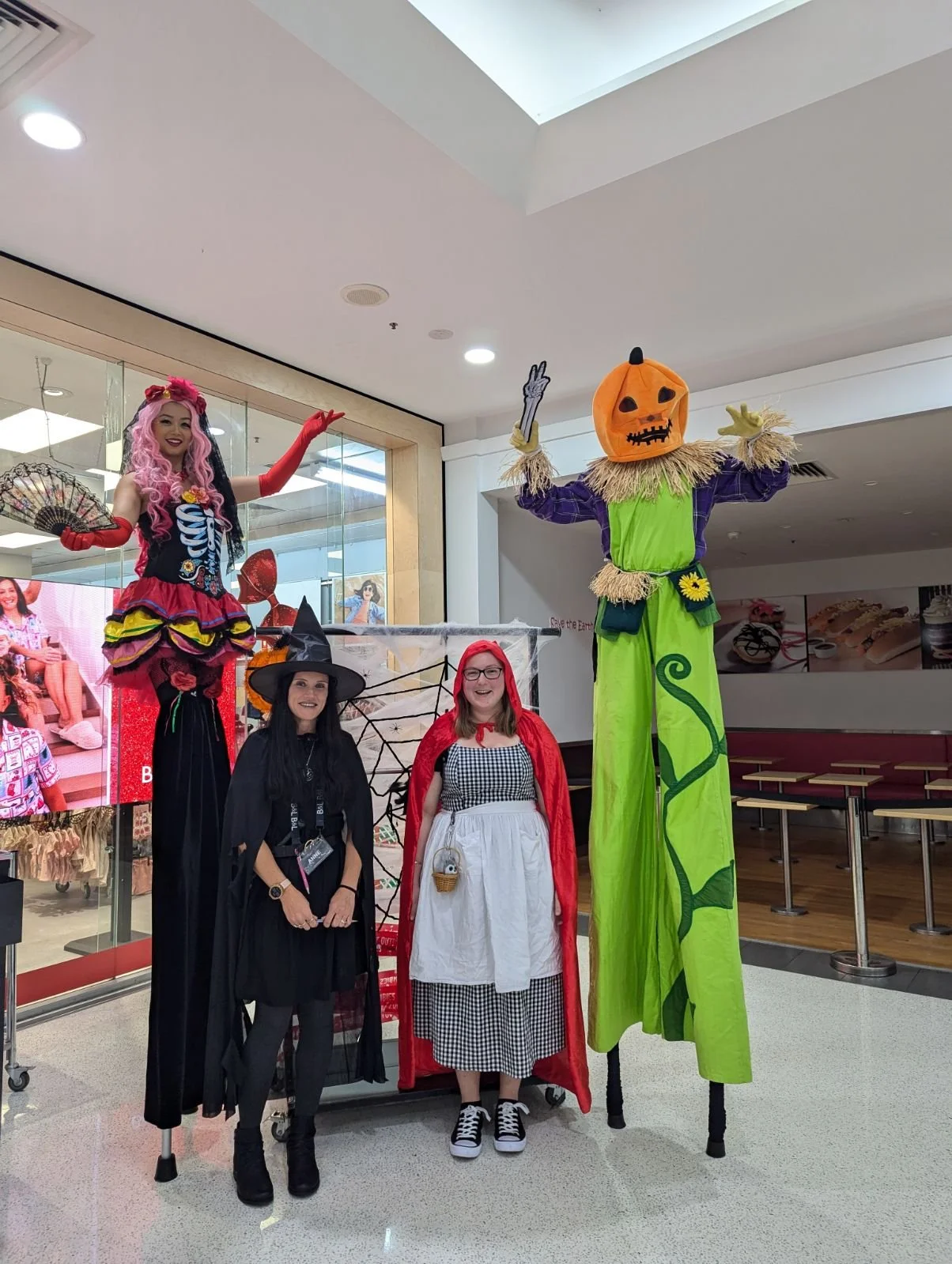 Tall people Halloween entertainment Brisbane