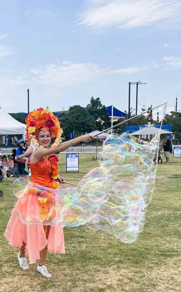 Bubble fairy event entertainment Brisbane Redcliffe