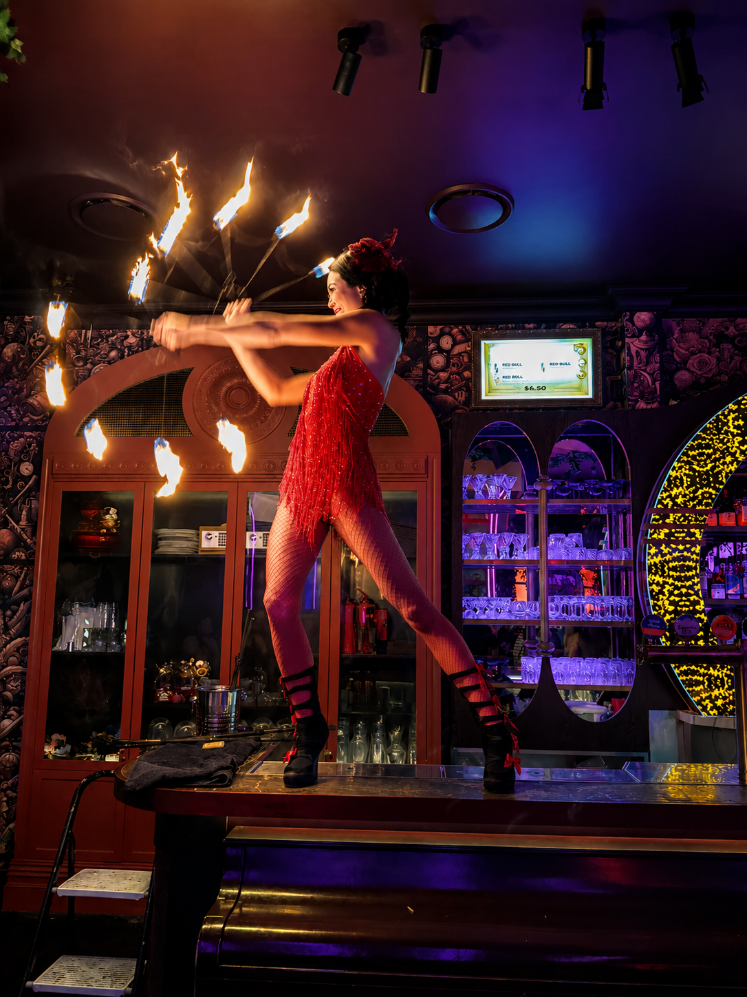 High-energy fire entertainment act for corporate and private events.