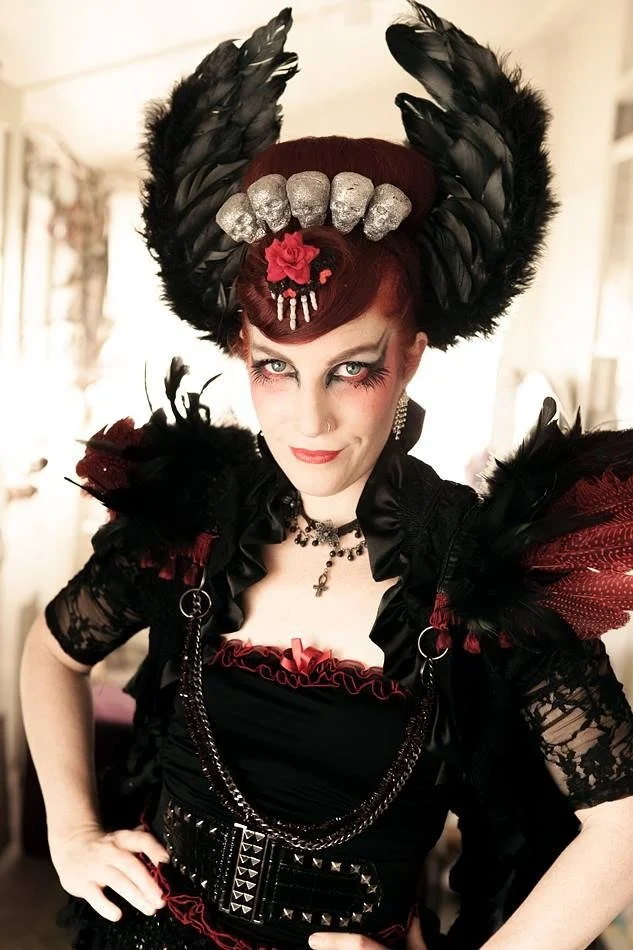 Halloween gothic dark costume stilt walking event entertainment Brisbane