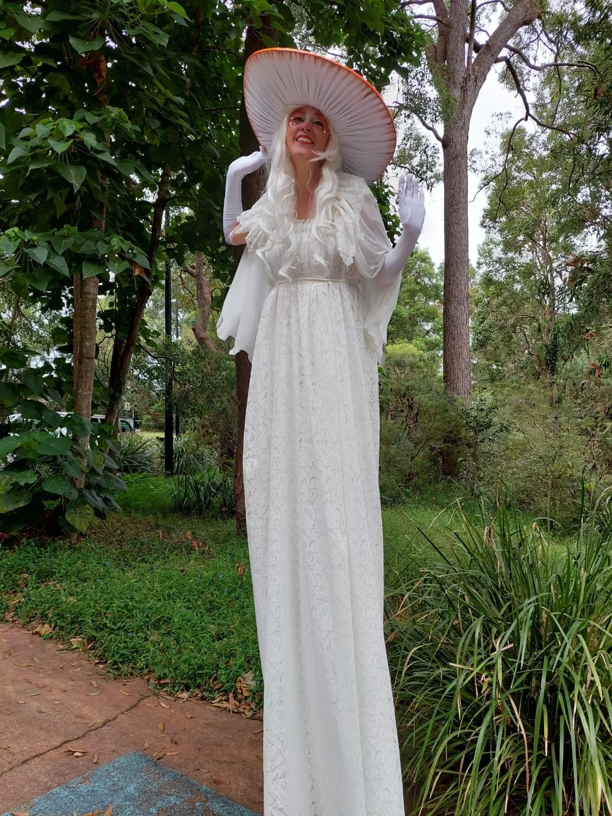 enchanted forest stilt walker