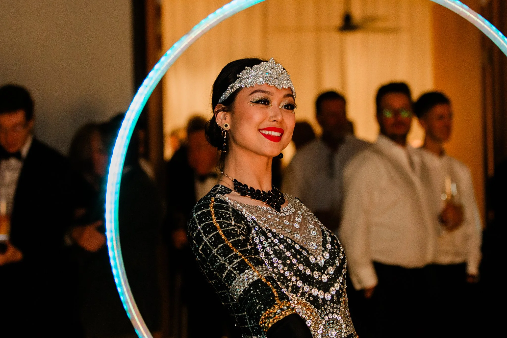 LED roving artists Sunshine Coast
