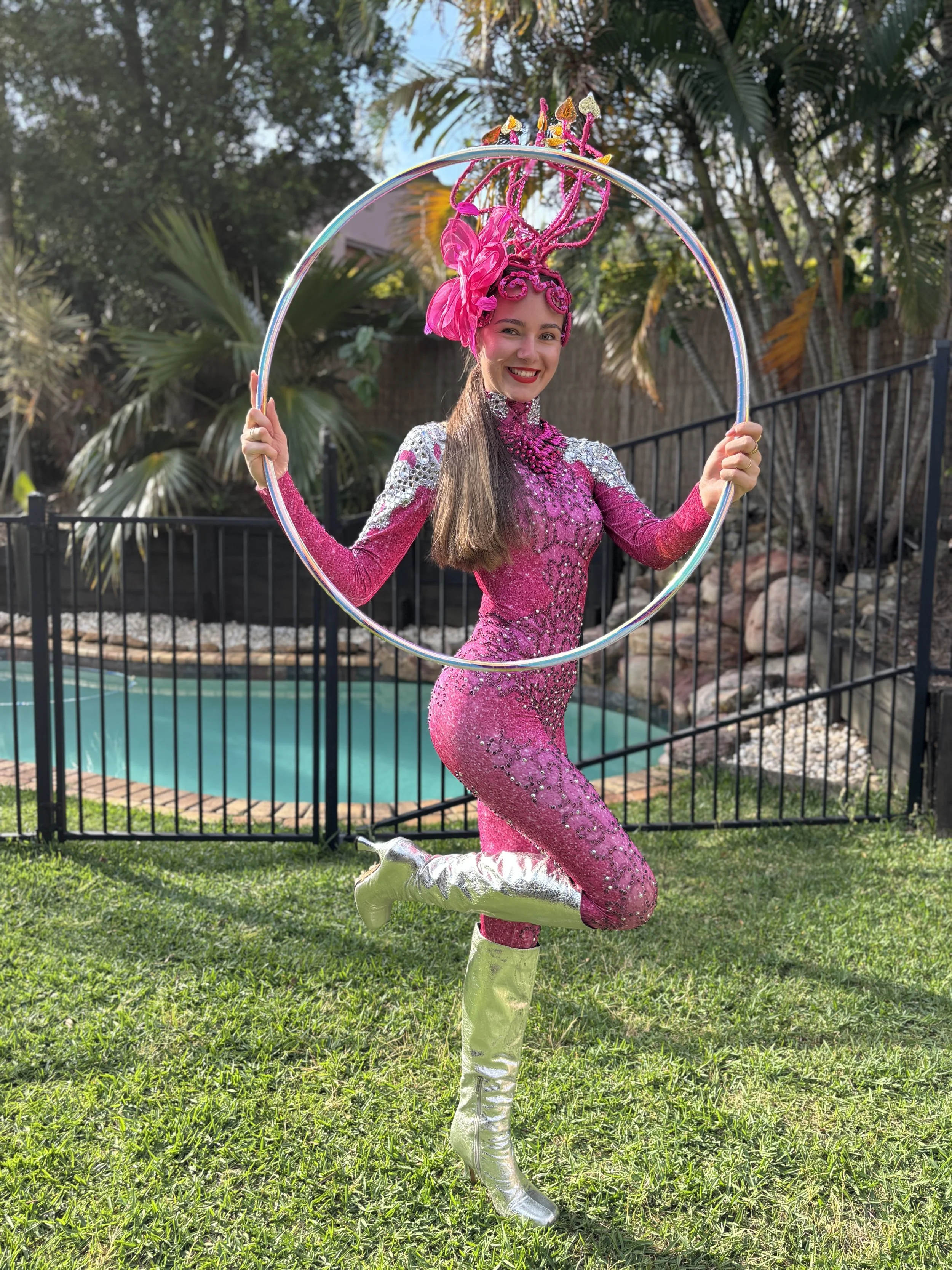 LED glow hula hooper event entertainment Brisbane