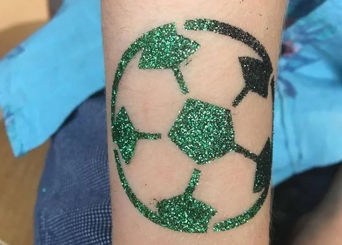 Skin-safe eco glitter tattoos perfect for children’s entertainment at Brisbane events.