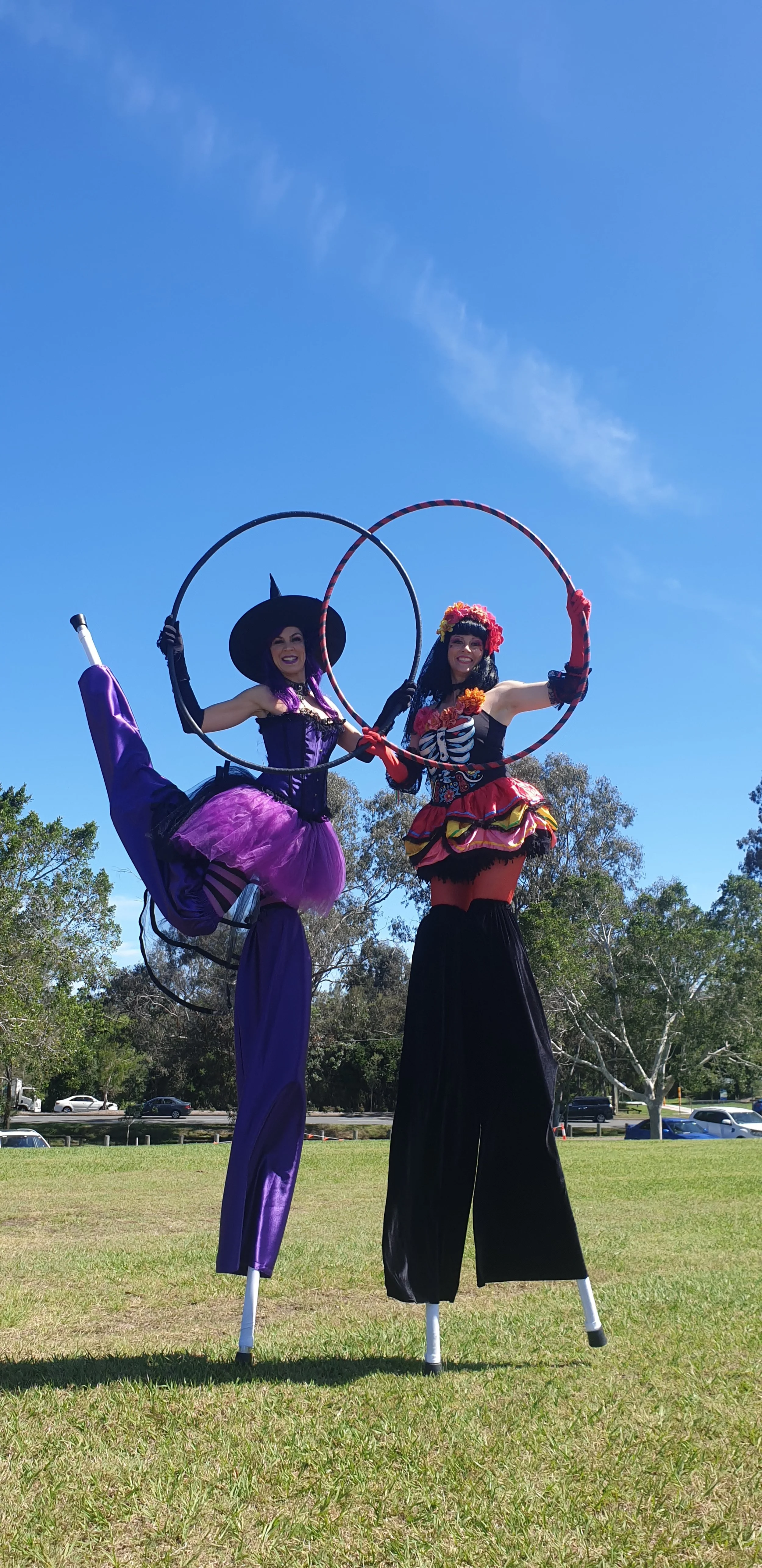 Halloween event entertainment Brisbane on stilts