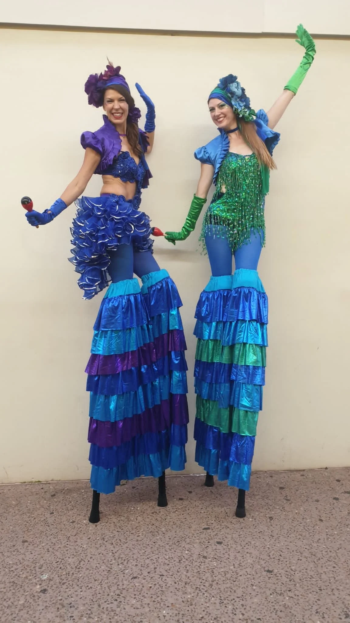 Latin Fiesta themed entertainment samba salsa dancers Brisbane stilts roving entertainment Eyes Up Events