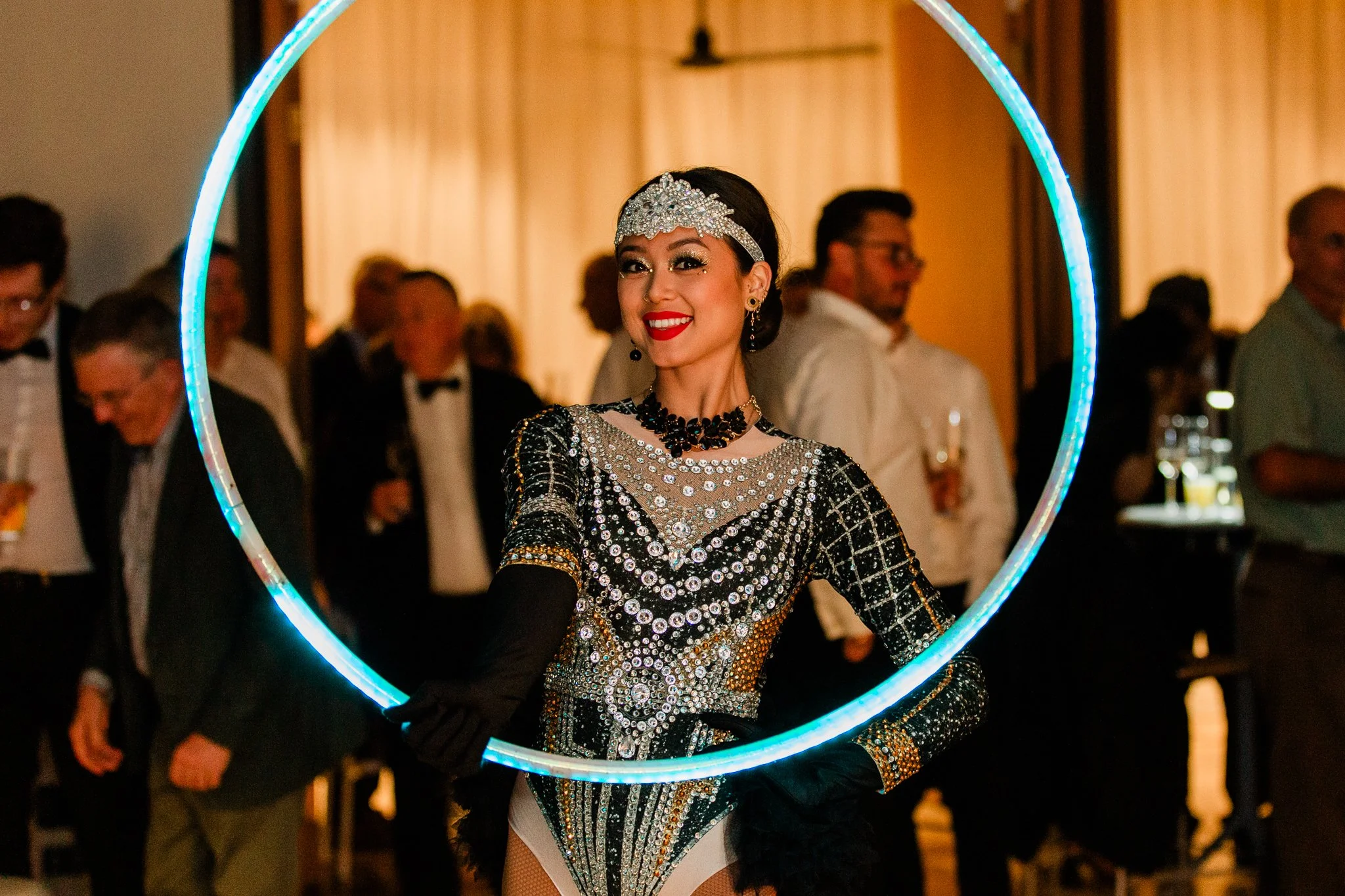 Corporate entertainment LED glow artists