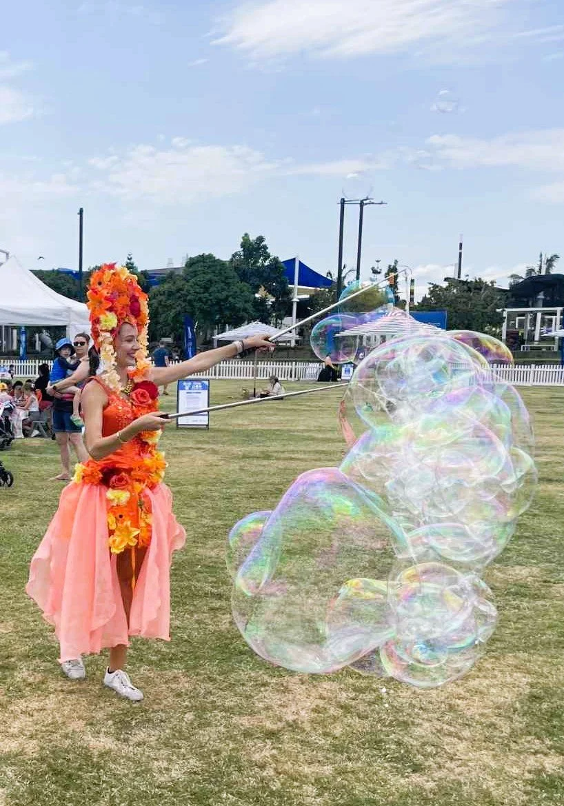 Bubble fairy event entertainment Brisbane community festivals