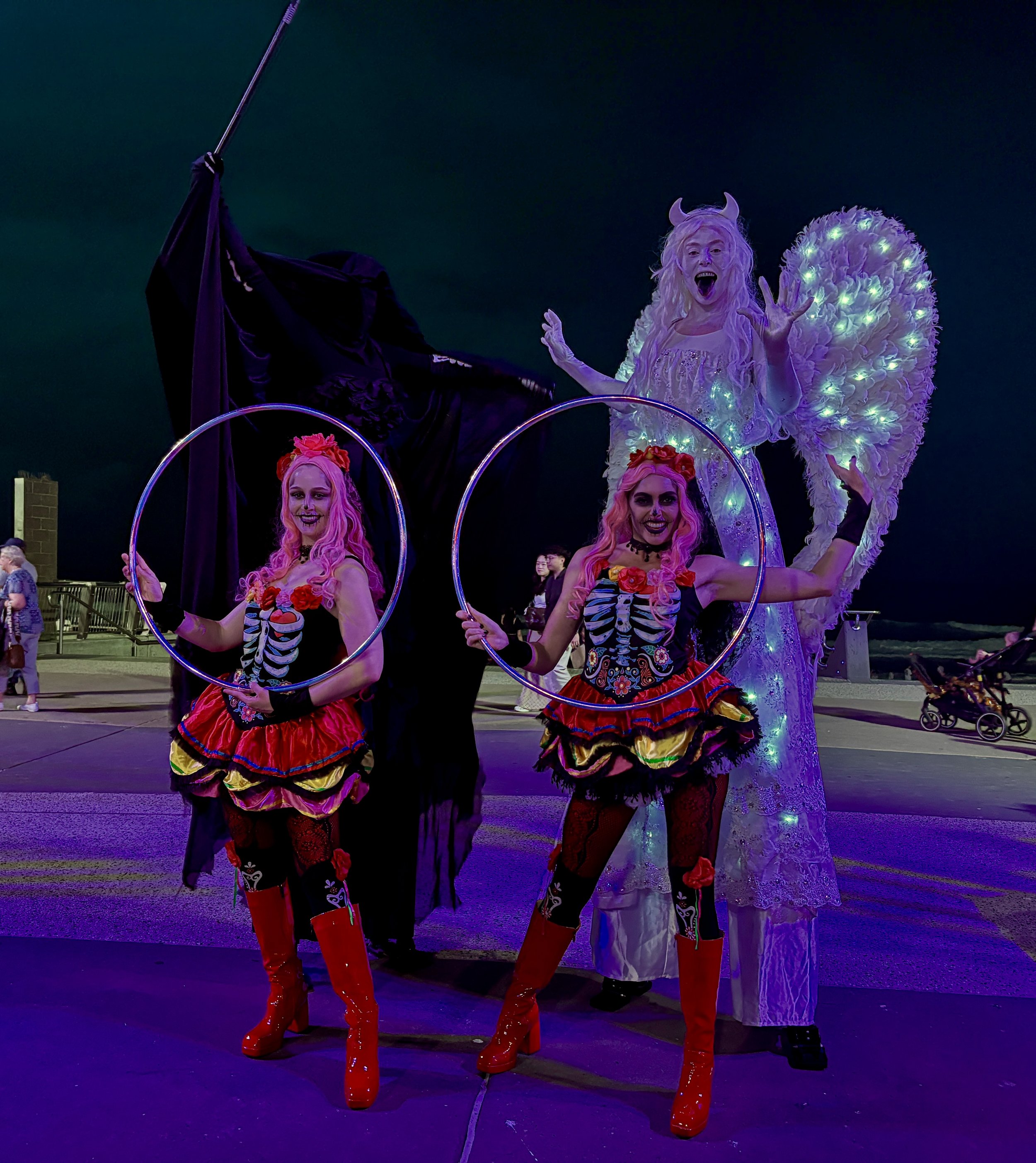 Grim Reaper roving act for Halloween festivals and events in Brisbane