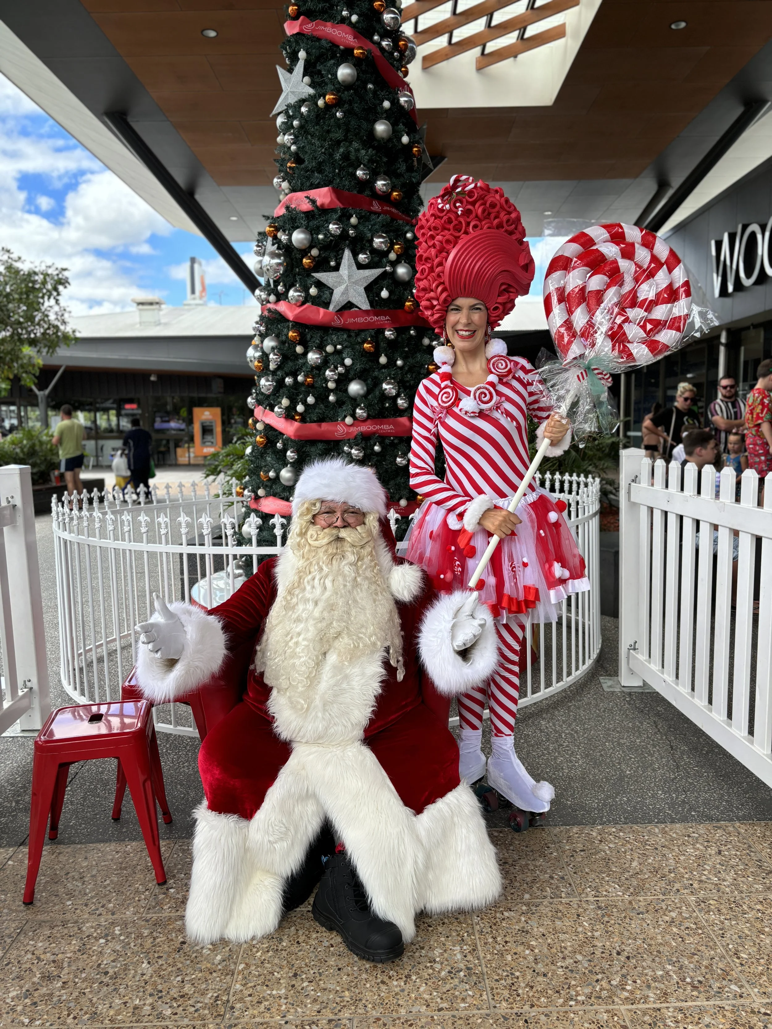 Christmas rollerskaters entertainment 