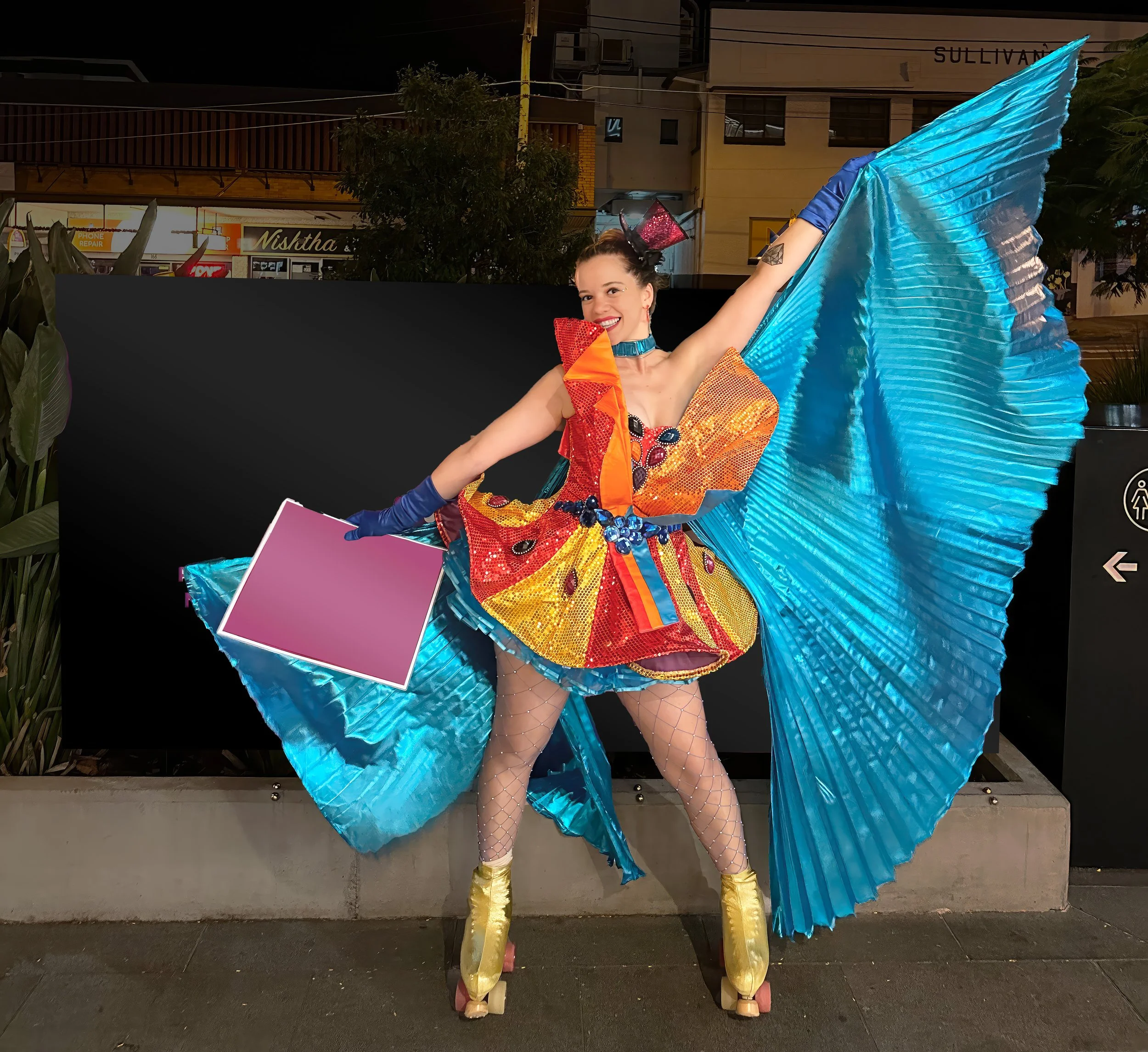 Promo rollerskater events entertainment Brisbane