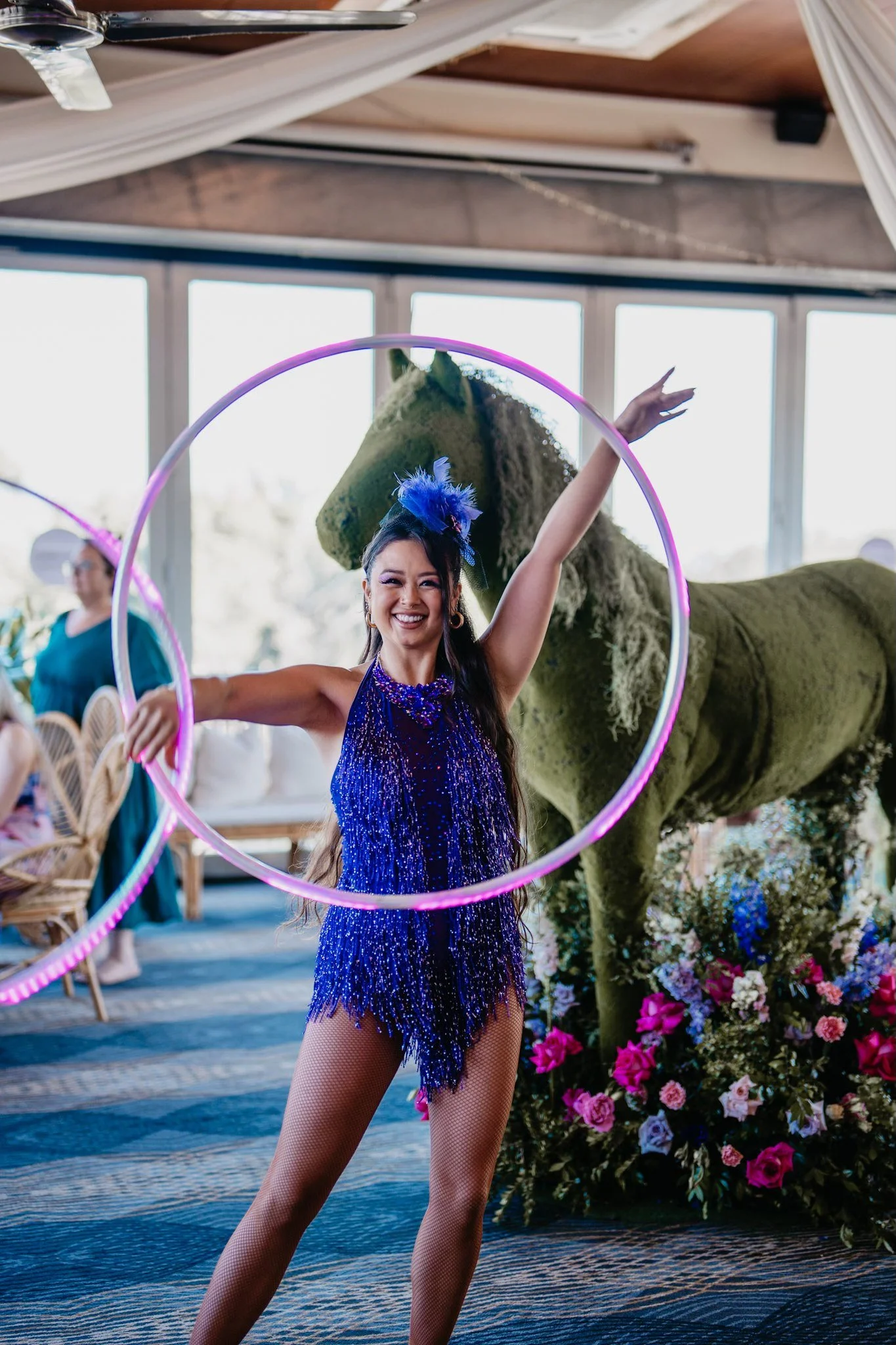 LED Hula Hooper roving entertainment Gold Coast