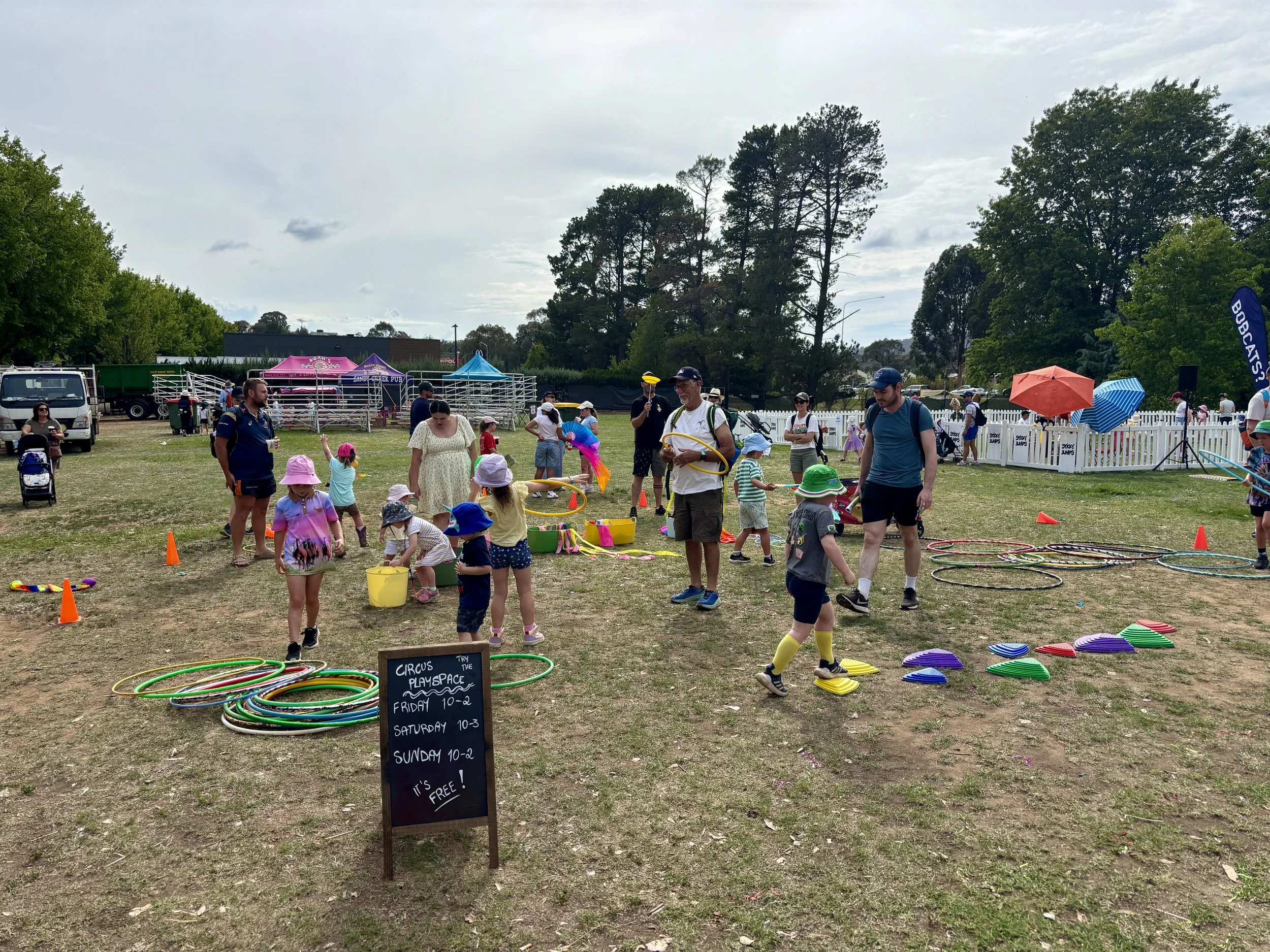 Circus playspace holiday activations