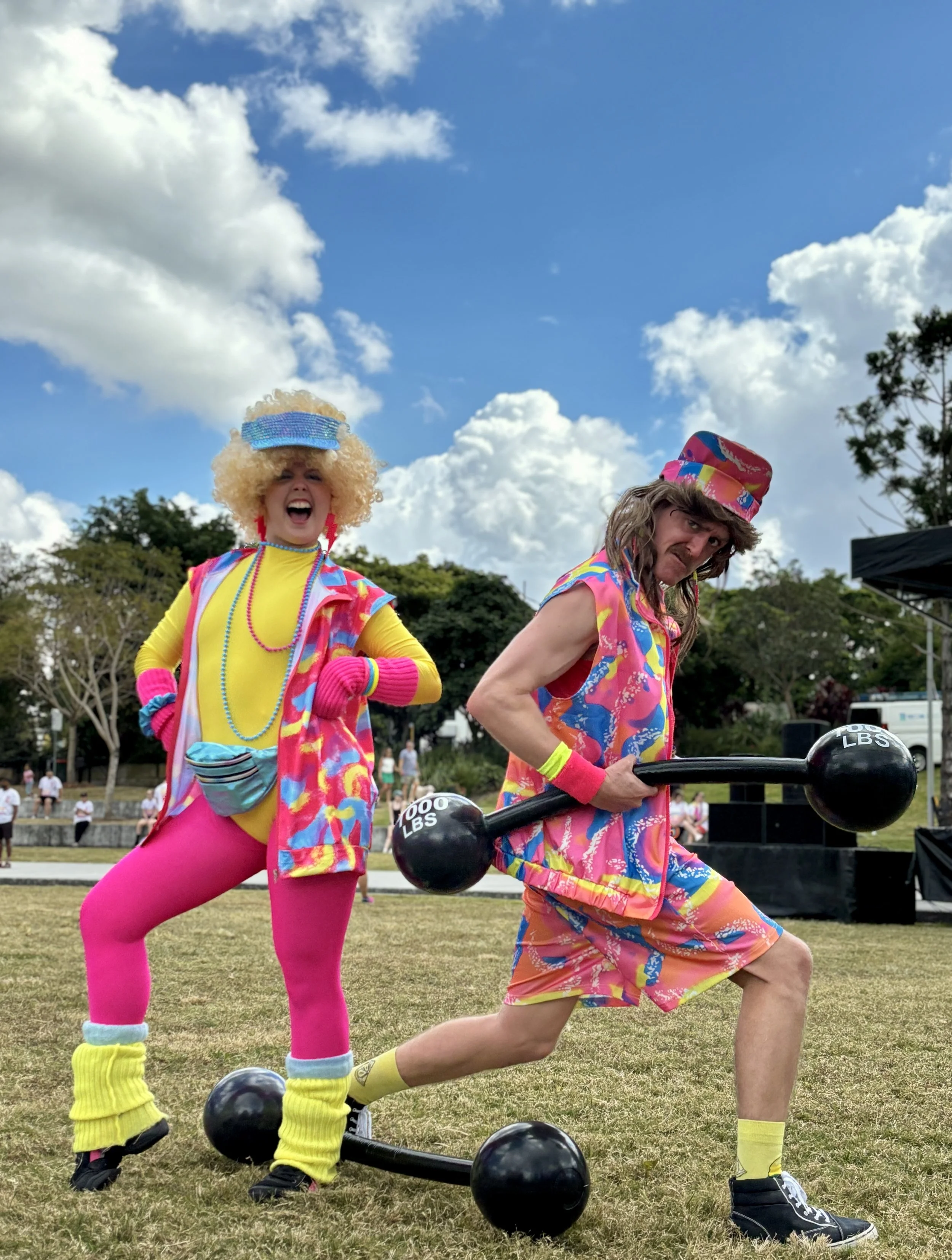 Roaming event entertainment 80ies characters