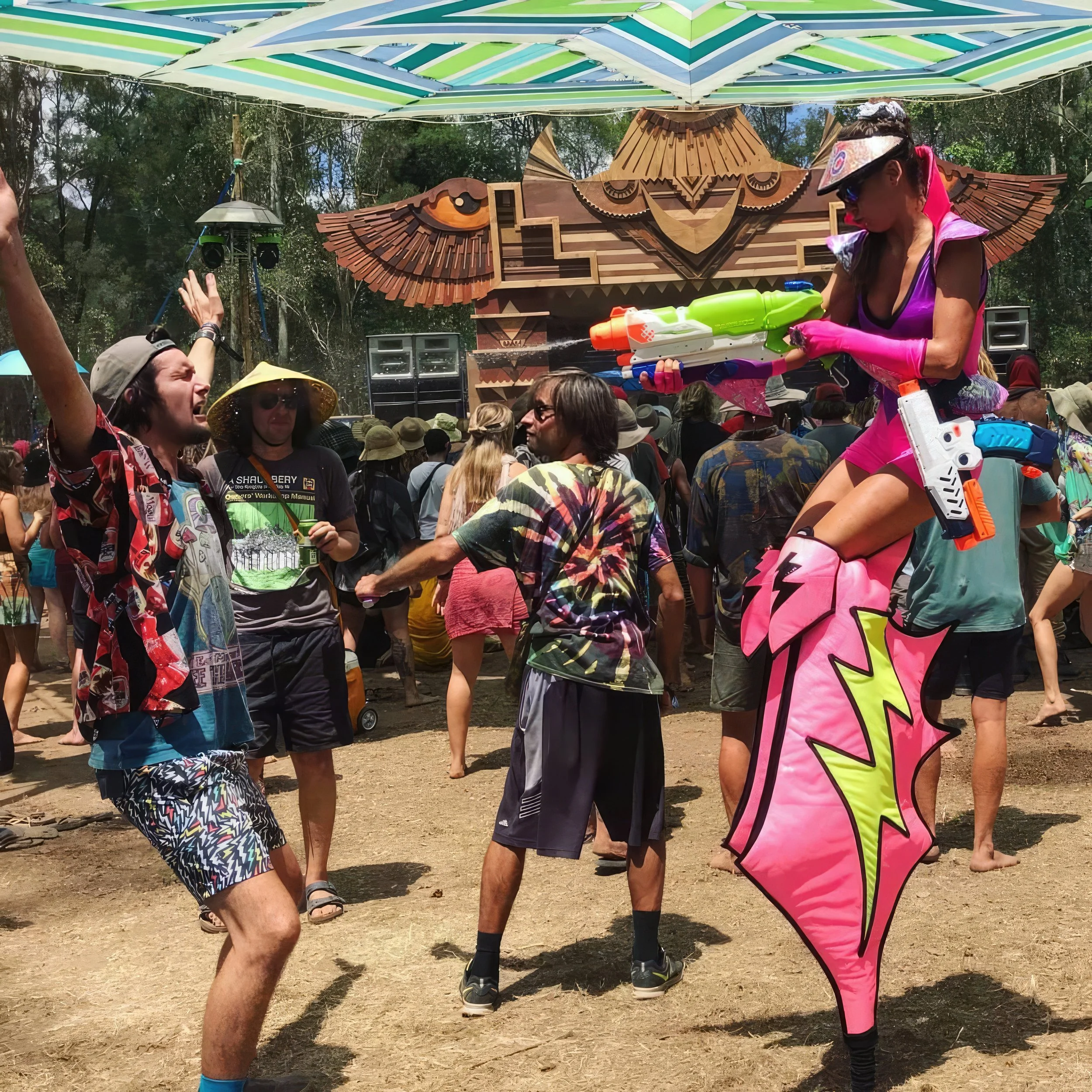 Nautical Water Ocean Marine themed event, Brisbane, Sunshine Coast, Gold Coast entertainment, Water pistols stilt walker roving entertainment