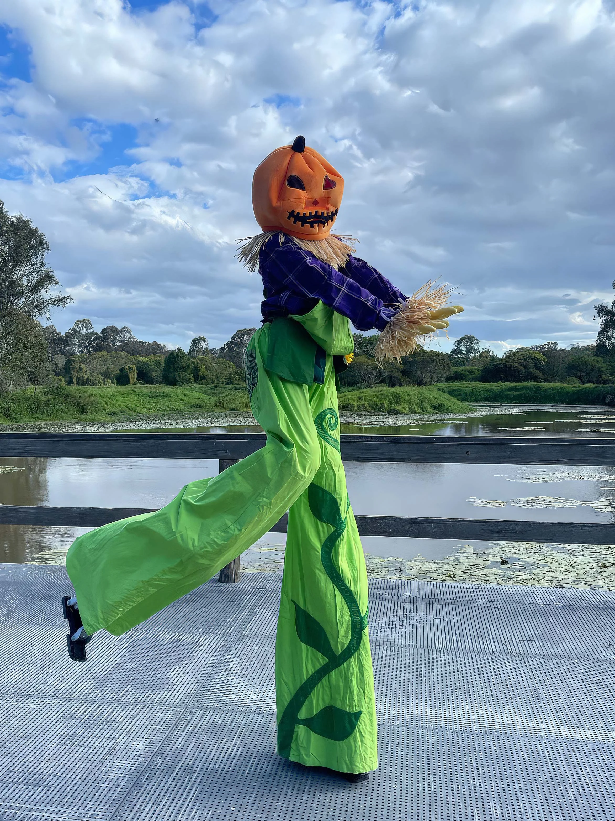 Halloween stilt walkers family friendly Brisbane Sunshine Coast Gold Coast entertainment