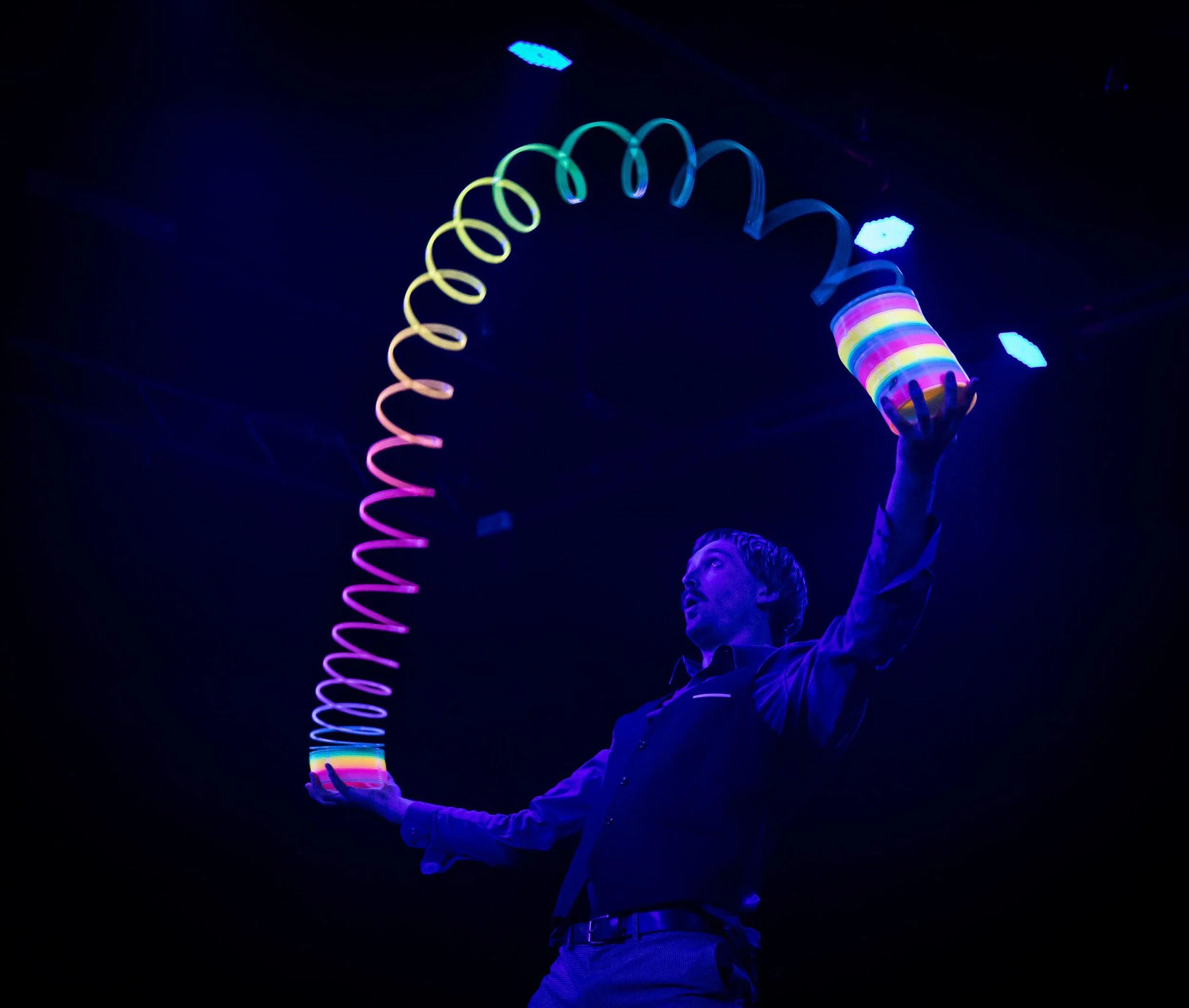 Slinky manipulation circus stage show Brisbane entertainment