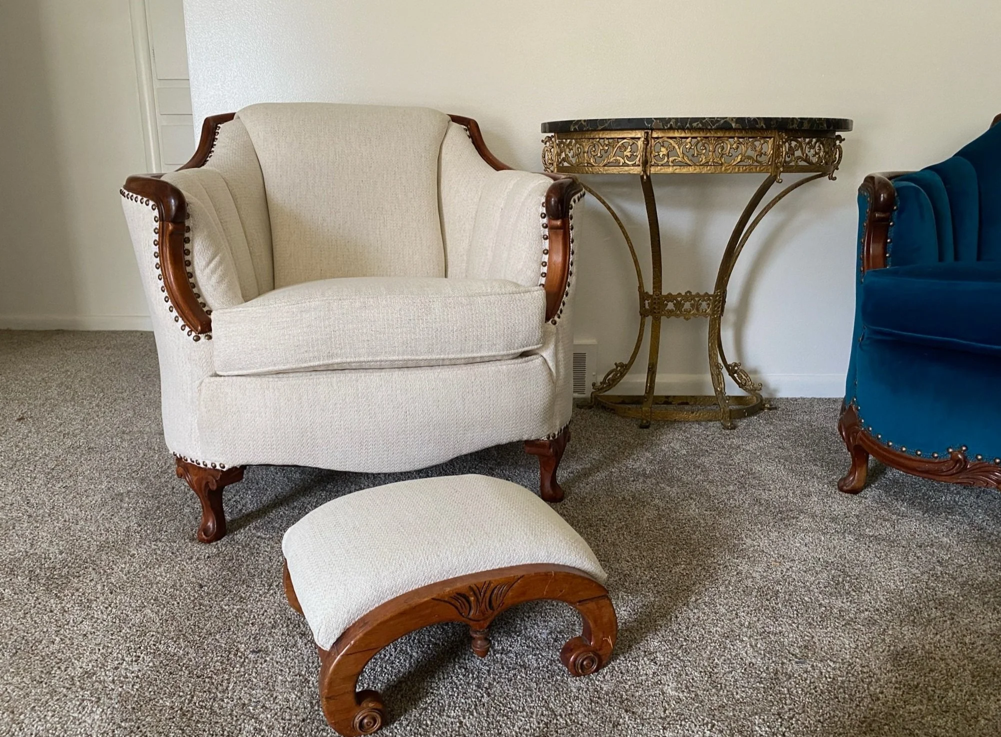 Custom upholstery & recovering heirloom furniture