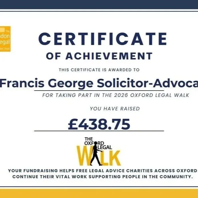 Fabulous fundraising for Oxford Legal Walk