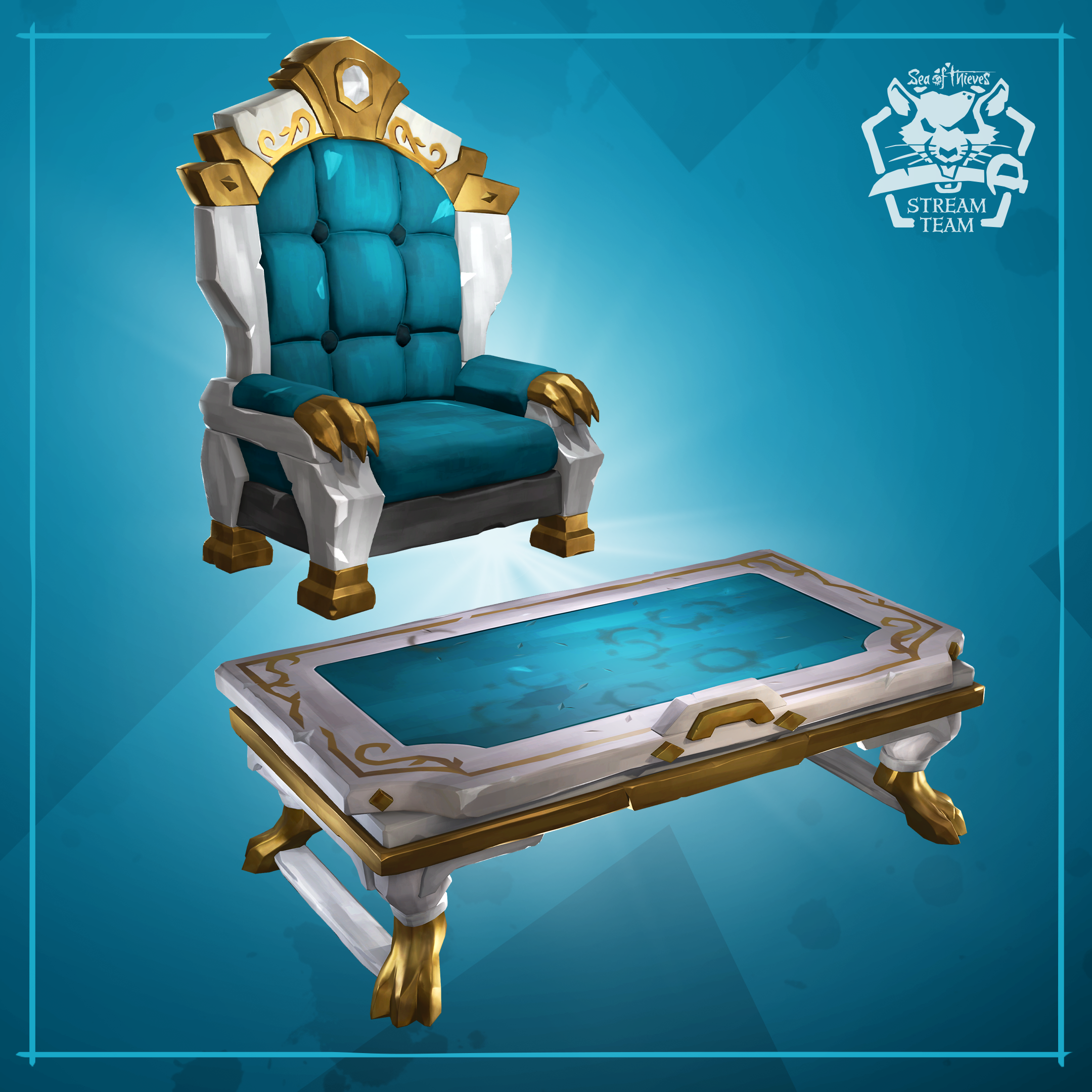 Double Giveaway Stream (Gilded Phoenix Captain’s Table and Chair)
