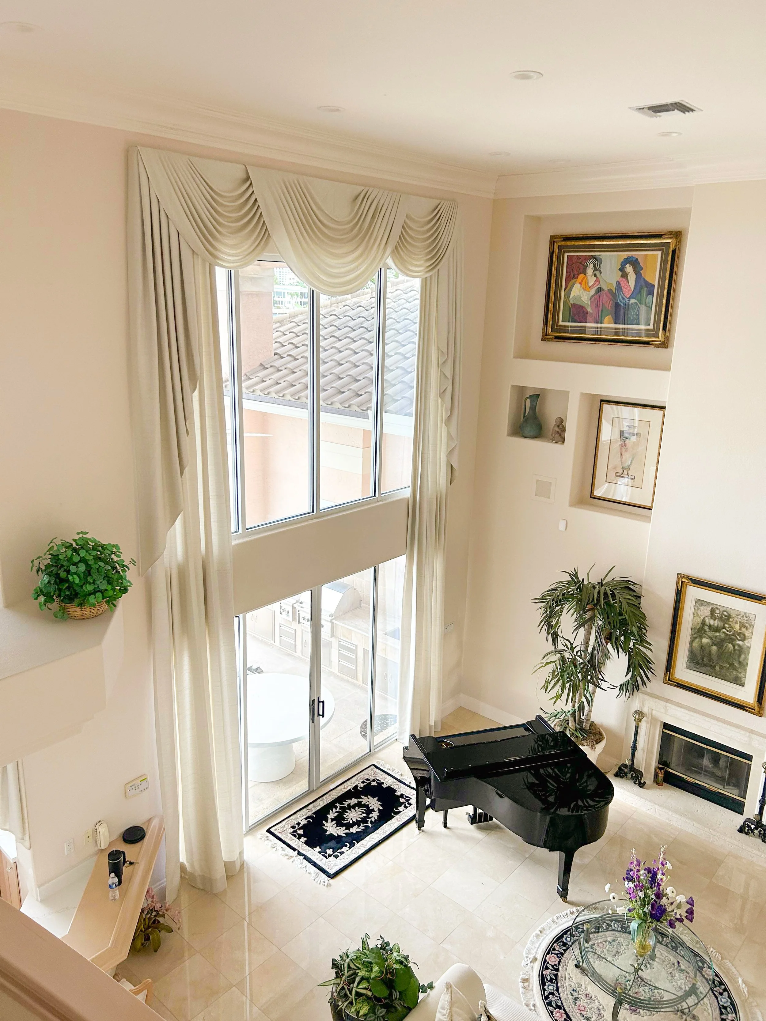 Valance in living room