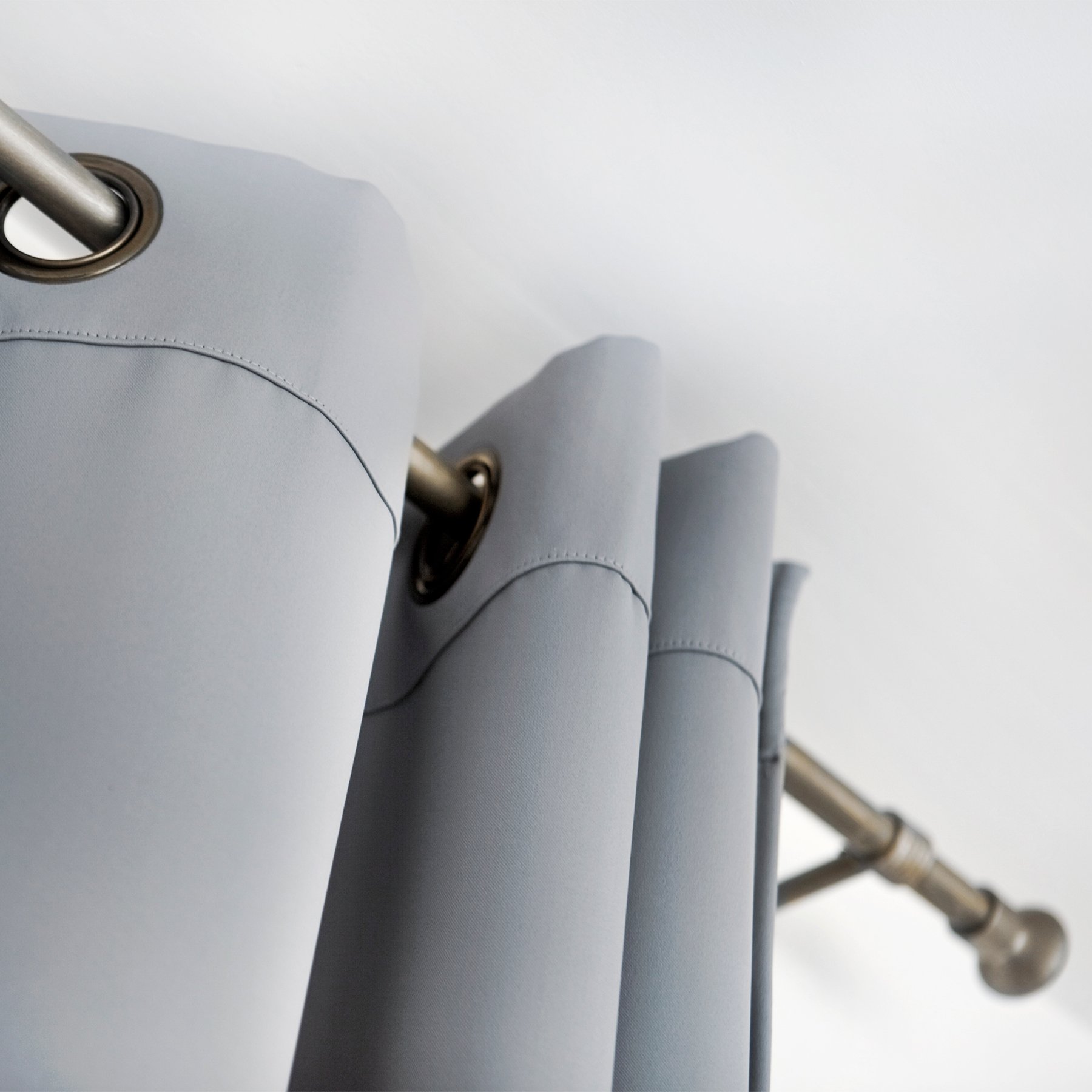 Grey Grommet Drapery